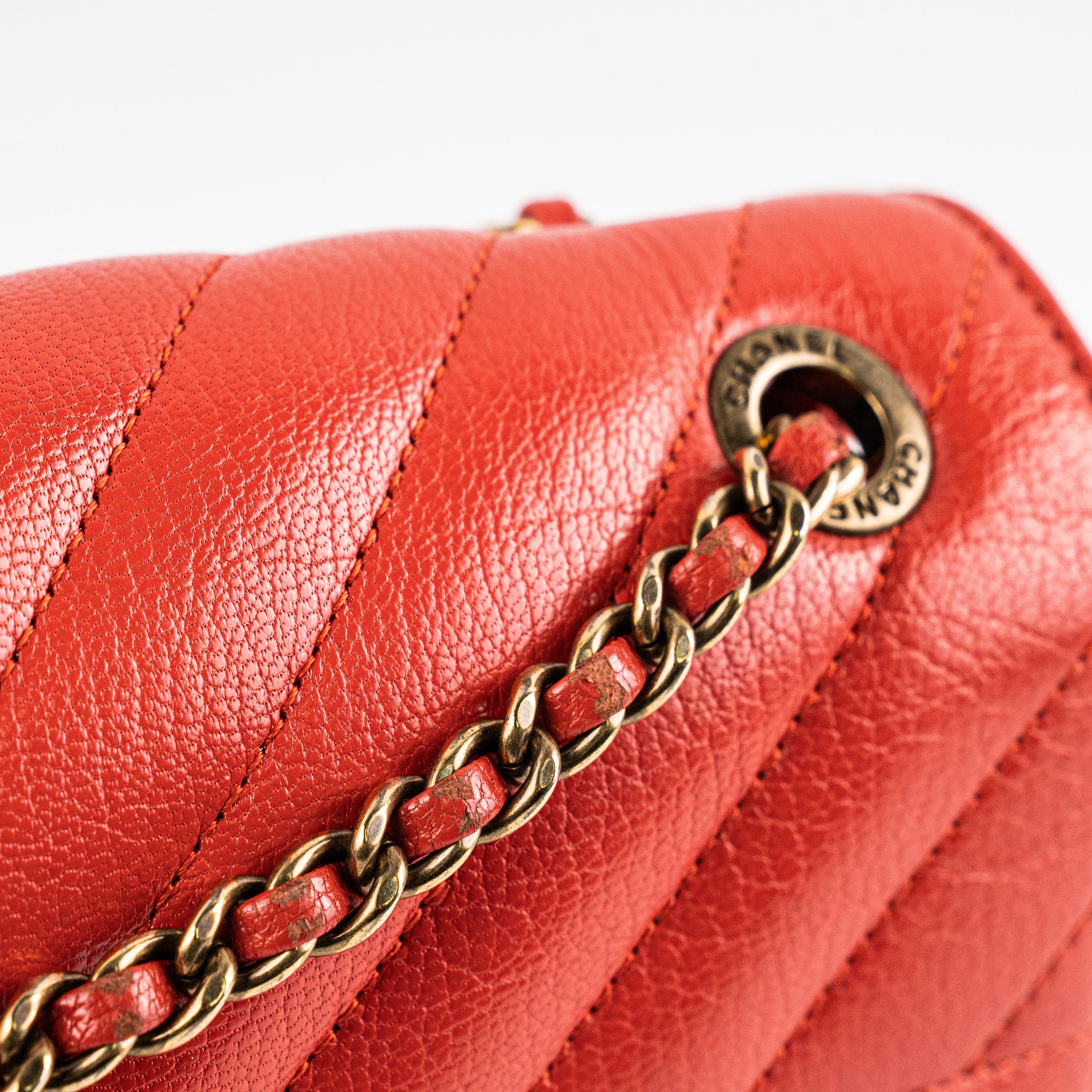 Chanel Seasonal Flap Red Crossbody Bag for Women - Luxury Designer Handbag for Evening Parties & Date Nights