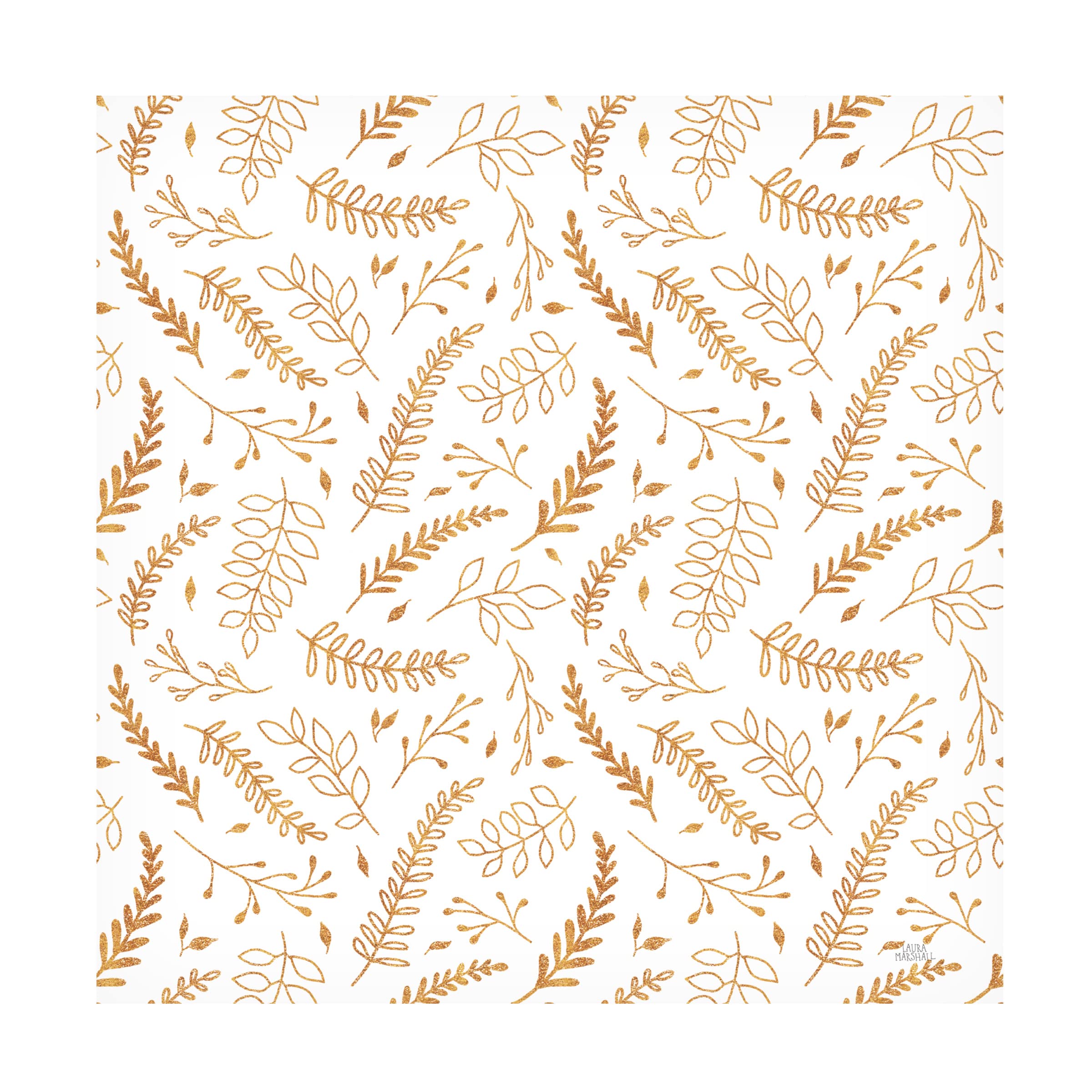 Laura Marshall 'Spring Blooms Pattern XIIA' Floral Canvas Wall Art - Perfect for Living Room, Bedroom & Office Decor
