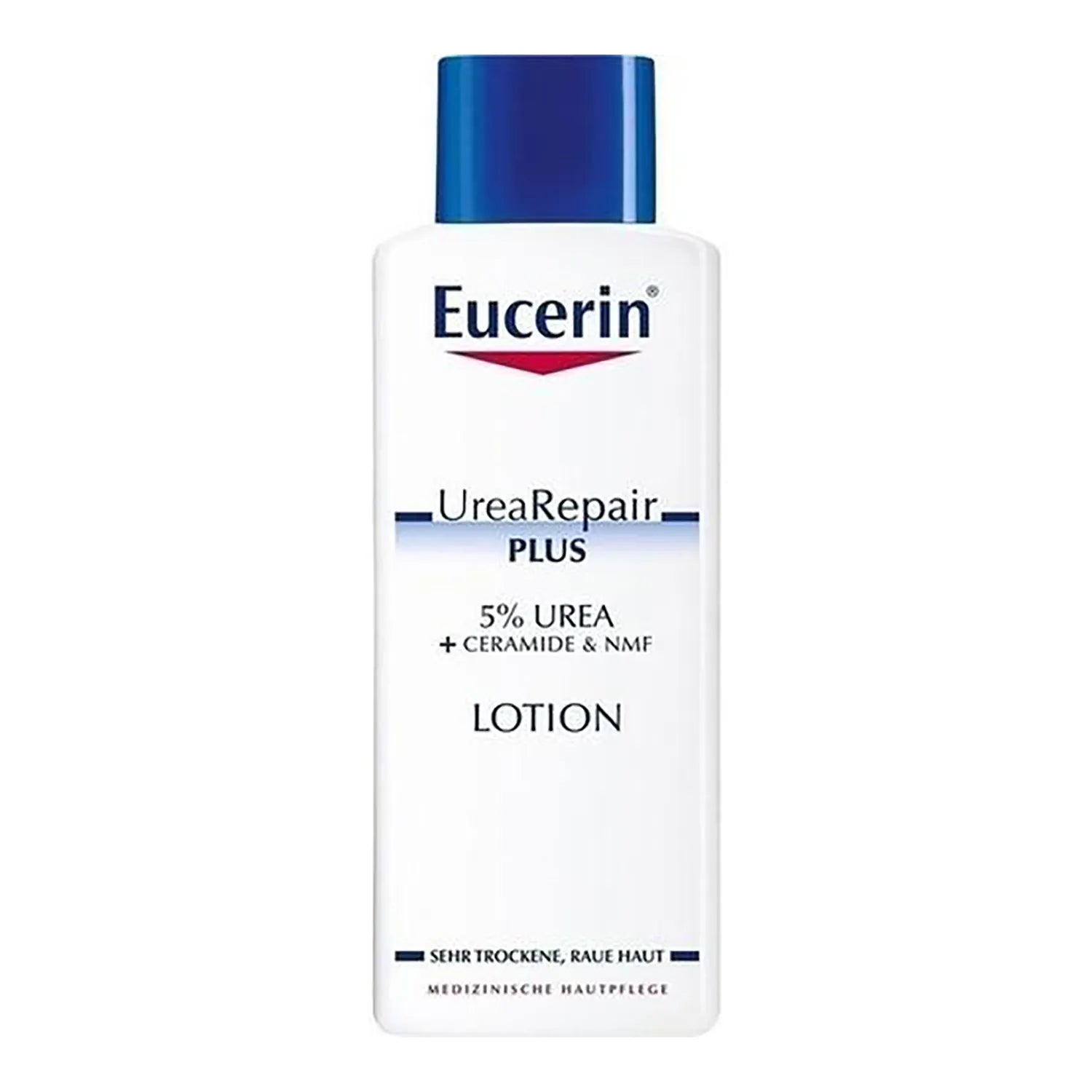 Eucerin UreaRepair Plus 5% Urea Lotion 250ml - Intense Moisturizing Body Lotion for Dry, Rough Skin - Dermatologist Recommended for Eczema & Cracked Heels - Daily Hydration for Face, Hands & Body