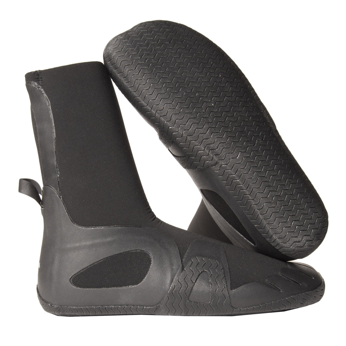 Vissla 7 Seas 7mm Neoprene Booties - Round Toe Wetsuit Socks for Surfing, Diving & Water Sports | Cold Water Protection & Comfort