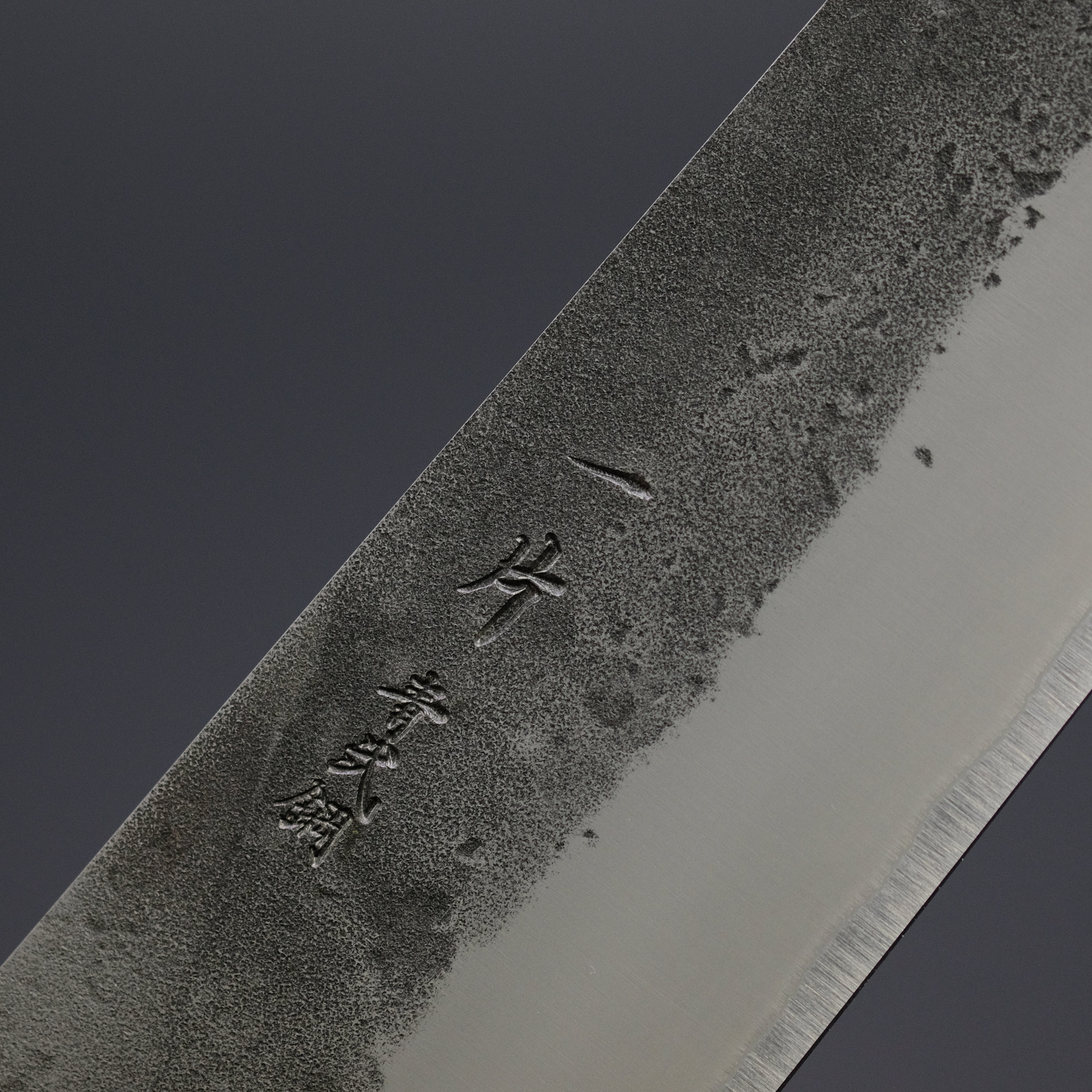 Hitohira TD Blue #2 Stainless Clad Nashiji Sujihiki Knife 240mm - Japanese Chef Knife with Walnut Handle for Slicing Meat, Sushi & Precision Cutting