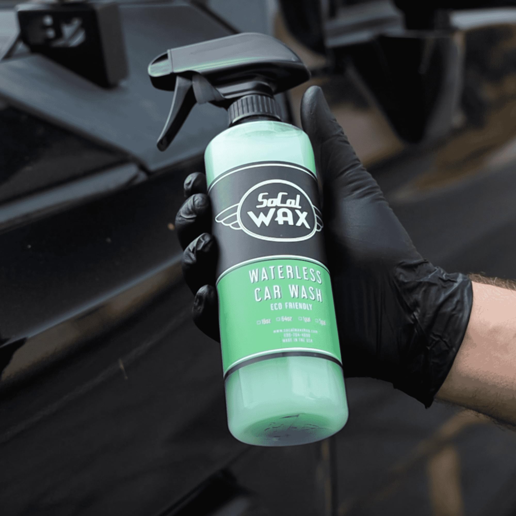 Eco-Friendly Waterless Car Wash Spray - Silicone-Free, No Water Spots, No Rinse Formula for Car Detailing & Auto Care - Perfect for Quick Cleaning, Road Trips, and Water Conservation