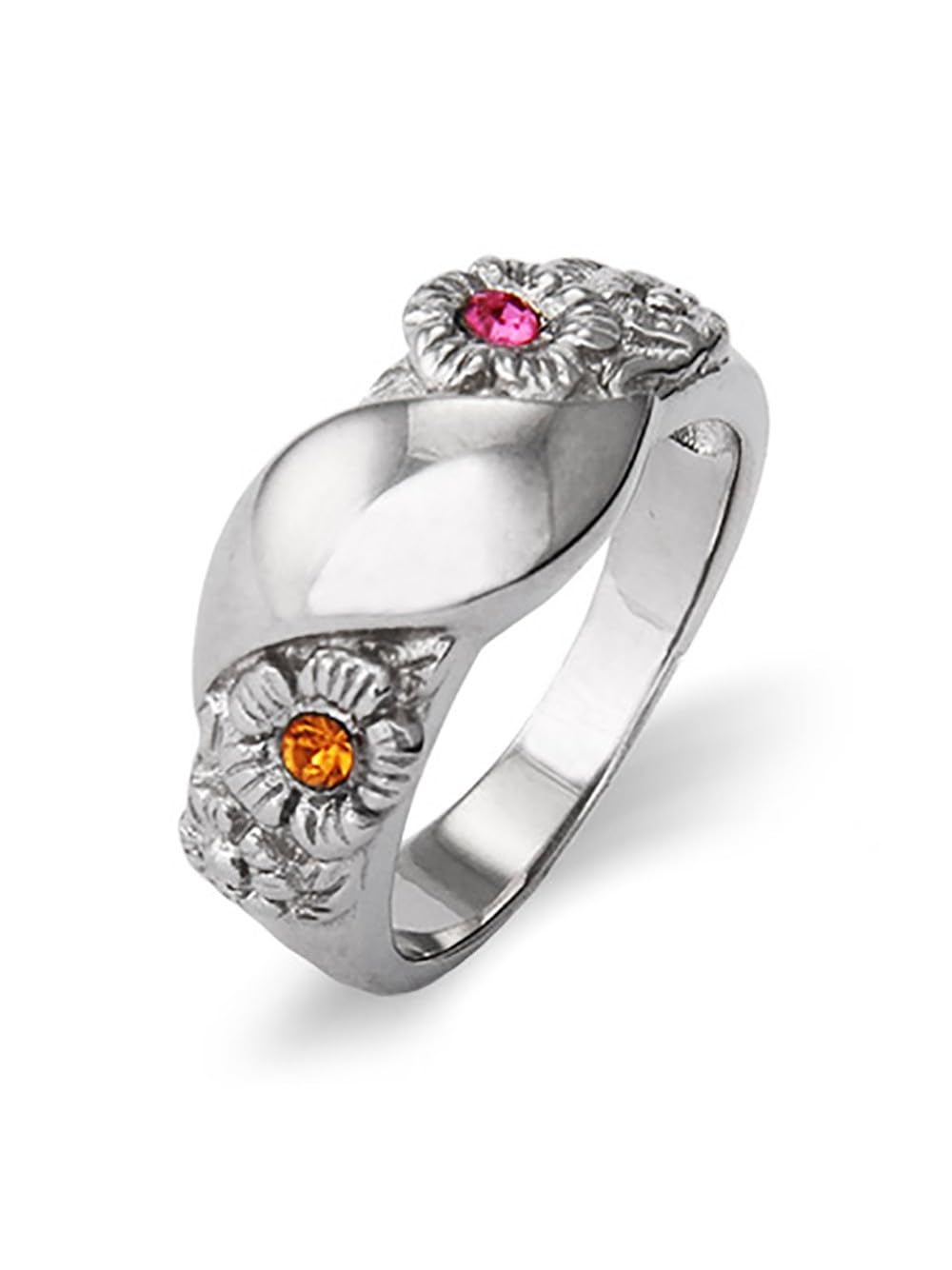 Custom 2 Stone Initial Birthstone Ring for Women - Personalized Name Letter Ring with Birthstones - Perfect Gift for Mom, Wife, Daughter - Ideal for Mother's Day, Birthday, Anniversary & Special Occasions