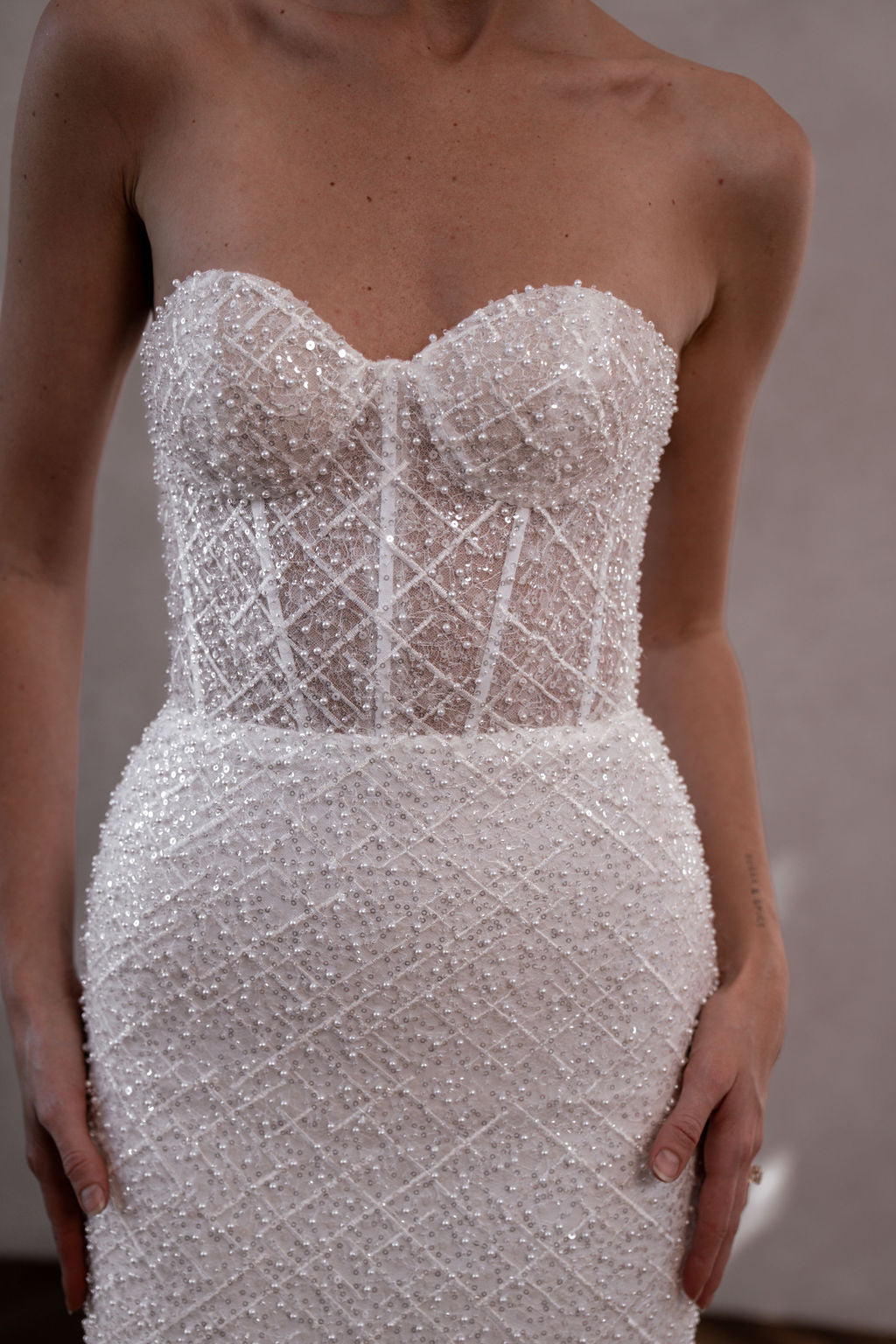 Elegant Beaded Lace Trim - Perfect for Wedding Dresses, Evening Gowns & DIY Craft Projects
