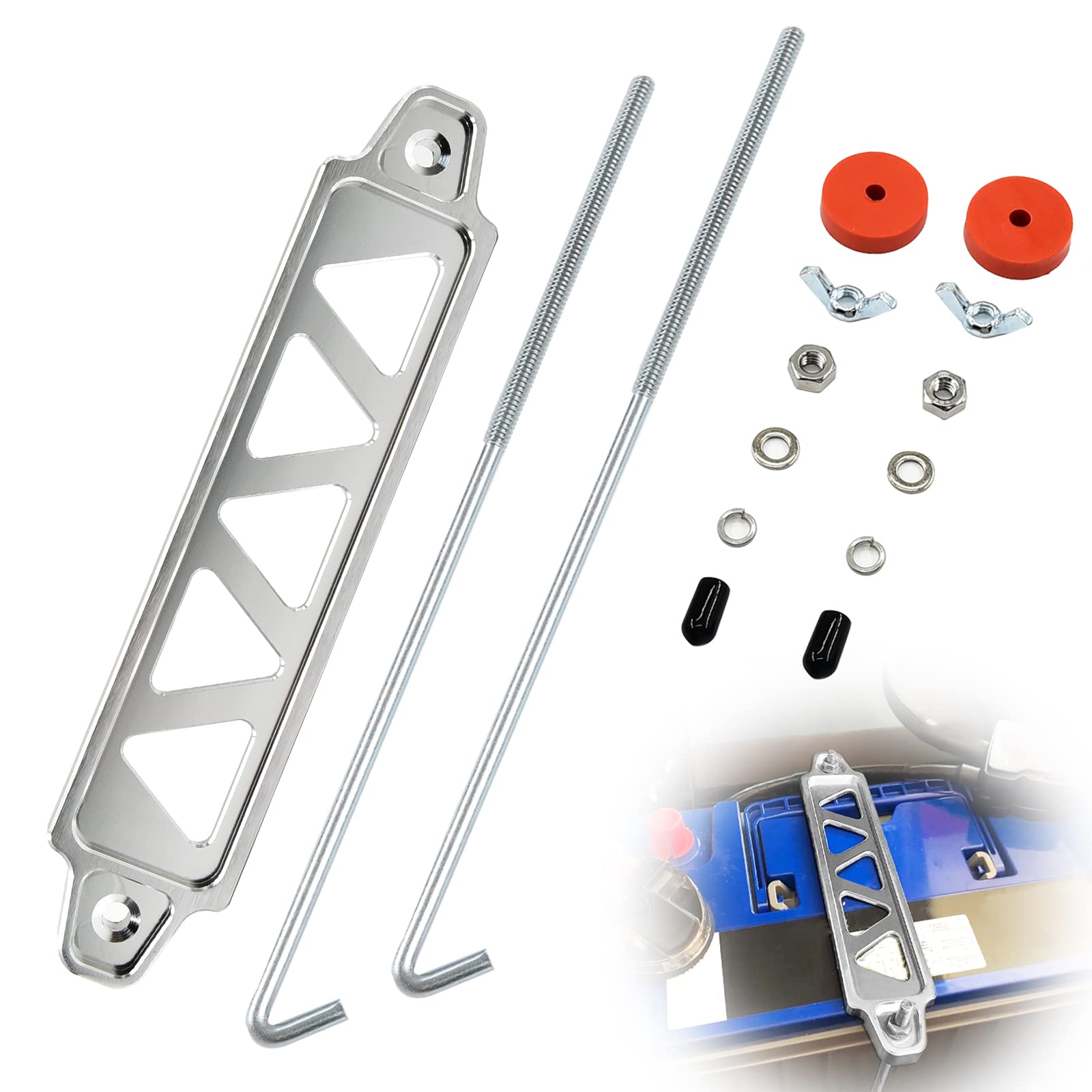 Aluminum Alloy Battery Hold Down Bracket with 10