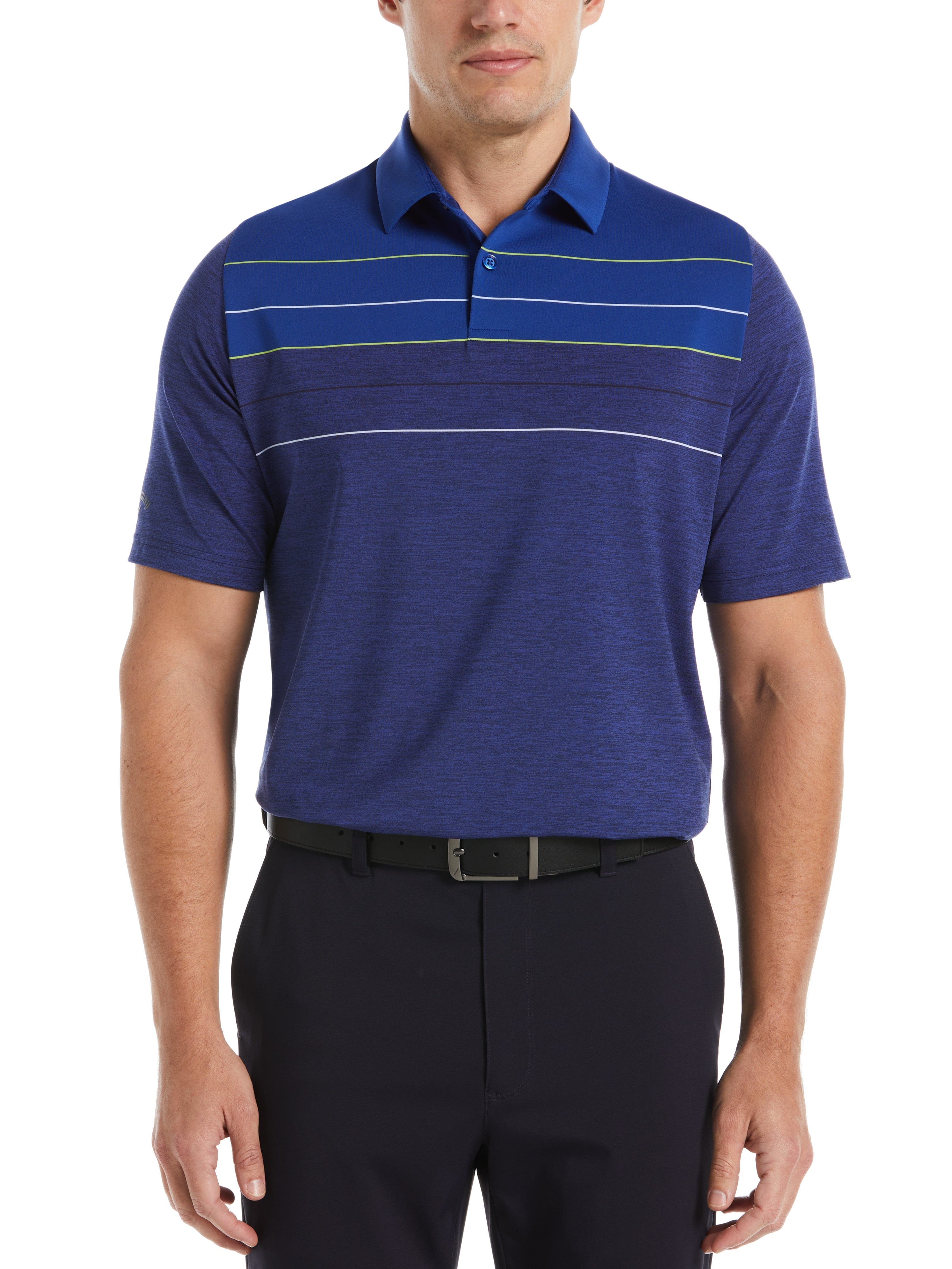 Men's Jaspe Color Block Golf Polo Shirt - Breathable & Stylish for Golf, Casual Wear & Outdoor Activities