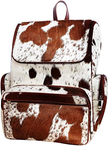 Brown White Travel Backpack