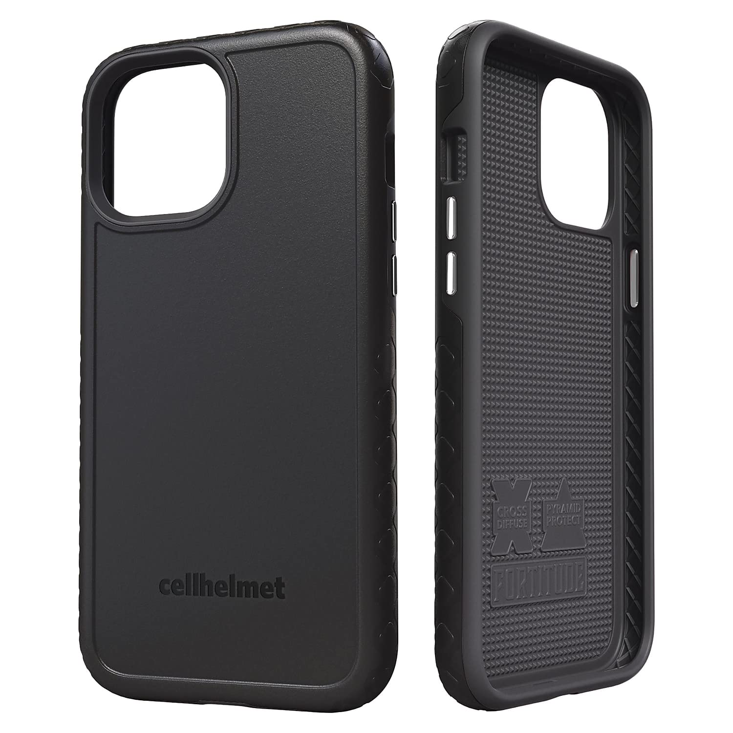 Cellhelmet Fortitude Series Onyx Black Shockproof Phone Case for iPhone 12 Pro Max | Military-Grade Protection | As Seen on Shark Tank | Perfect for Outdoor Adventures & Daily Use
