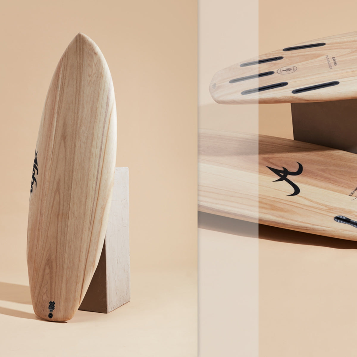 Aloha Black Panda 6'0 Surfboard with Ecoskin Clear FCS2 Fin System - Perfect for Wave Riding & Beach Adventures