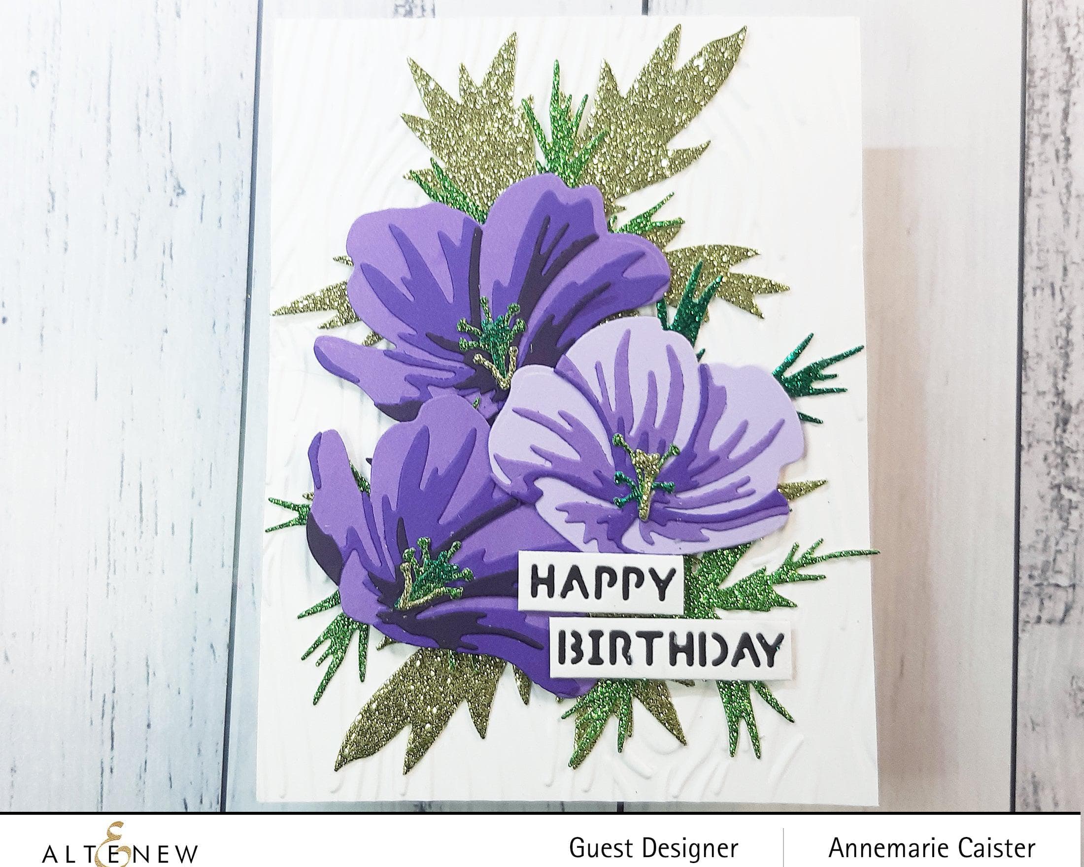 Orion Geranium Layering Die Set for Paper Flowers - Floral Crafting Dies for Scrapbooking, Card Making & DIY Projects - Perfect for Handmade Greeting Cards, Wedding Invitations & Home Decor