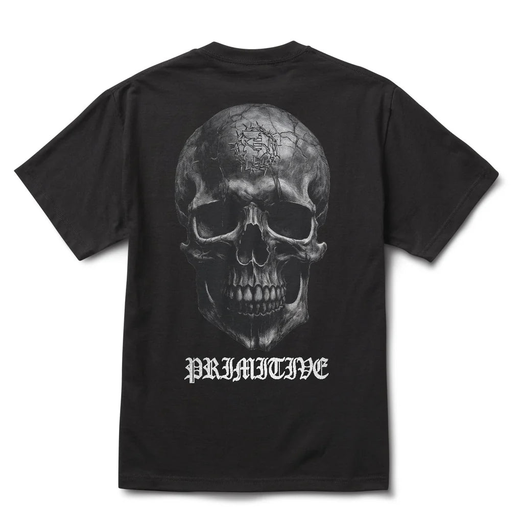 Primitive Tomb Graphic T-Shirt - Vintage Horror Style Tee for Men & Women | Perfect for Halloween, Casual Wear & Street Fashion