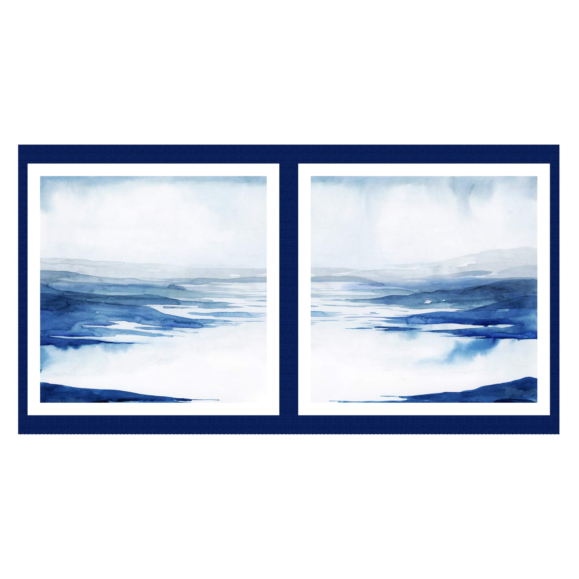 Studio E Quilt Fabrics Nature Walk 24'' Landscape Panel Quilt Fabric in Indigo - Perfect for Quilting, Home Decor, and DIY Craft Projects