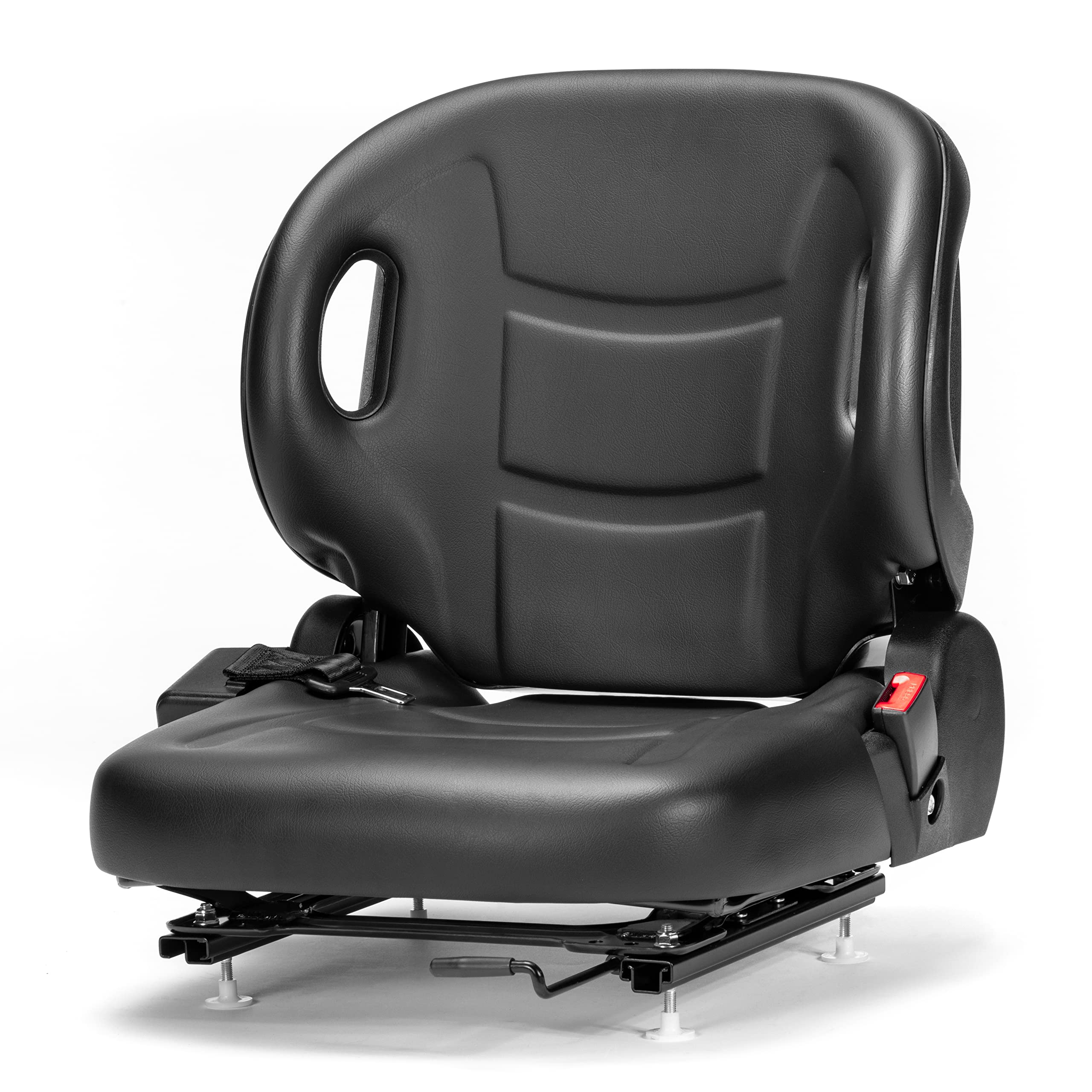 FPE Forklift Seat Vinyl with Switch BF2-1-A-L Hacus Aftermarket Replacement - Heavy Duty & Comfortable for Warehouse and Industrial Use