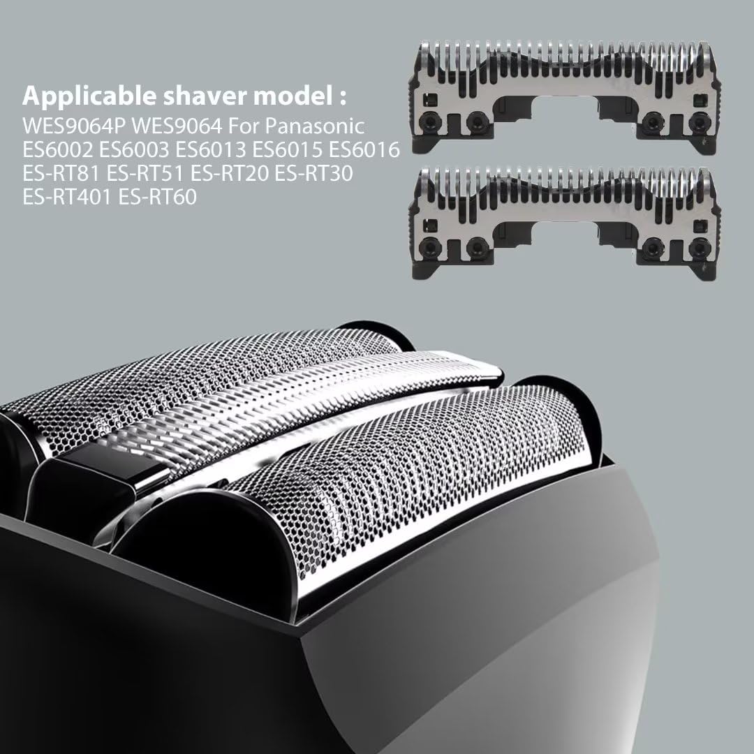 Upgraded XSPANDER Replacement Blades for Panasonic ES6002/ES6003/ES6013/ES6015/ES6016/ES-RT81/ES-RT51/ES-RT20/ES-RT30/ES-RT401/ES-RT60 Electric Shavers - High Precision Men's Shaving Replacement Parts for Smooth Shaving at Home or Travel
