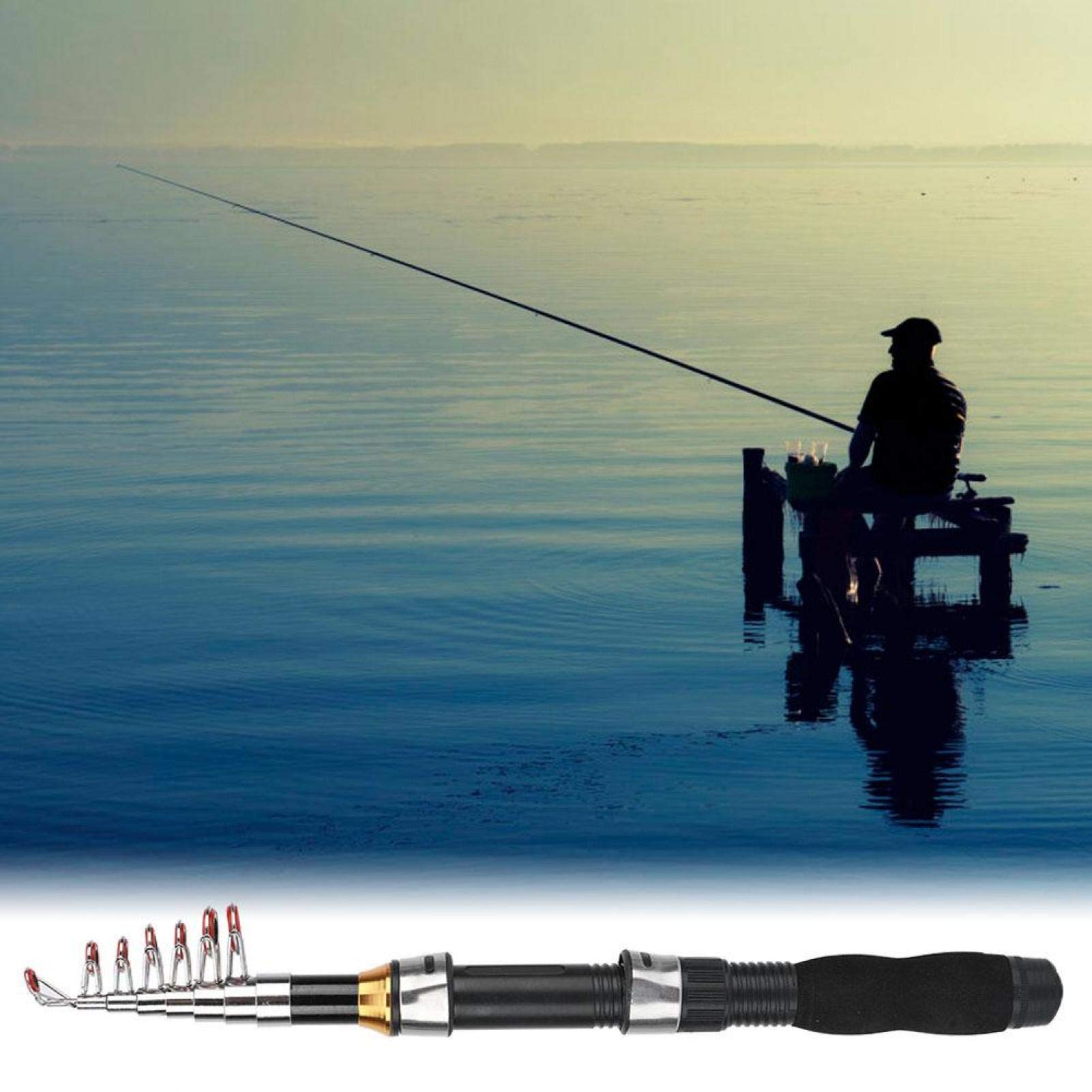 Best Portable Short Fishing Rod - Compact Mini Sea & Ice Fishing Pole with Non-Slip Grip for Comfortable Use | Perfect for Travel, Camping & Outdoor Adventures