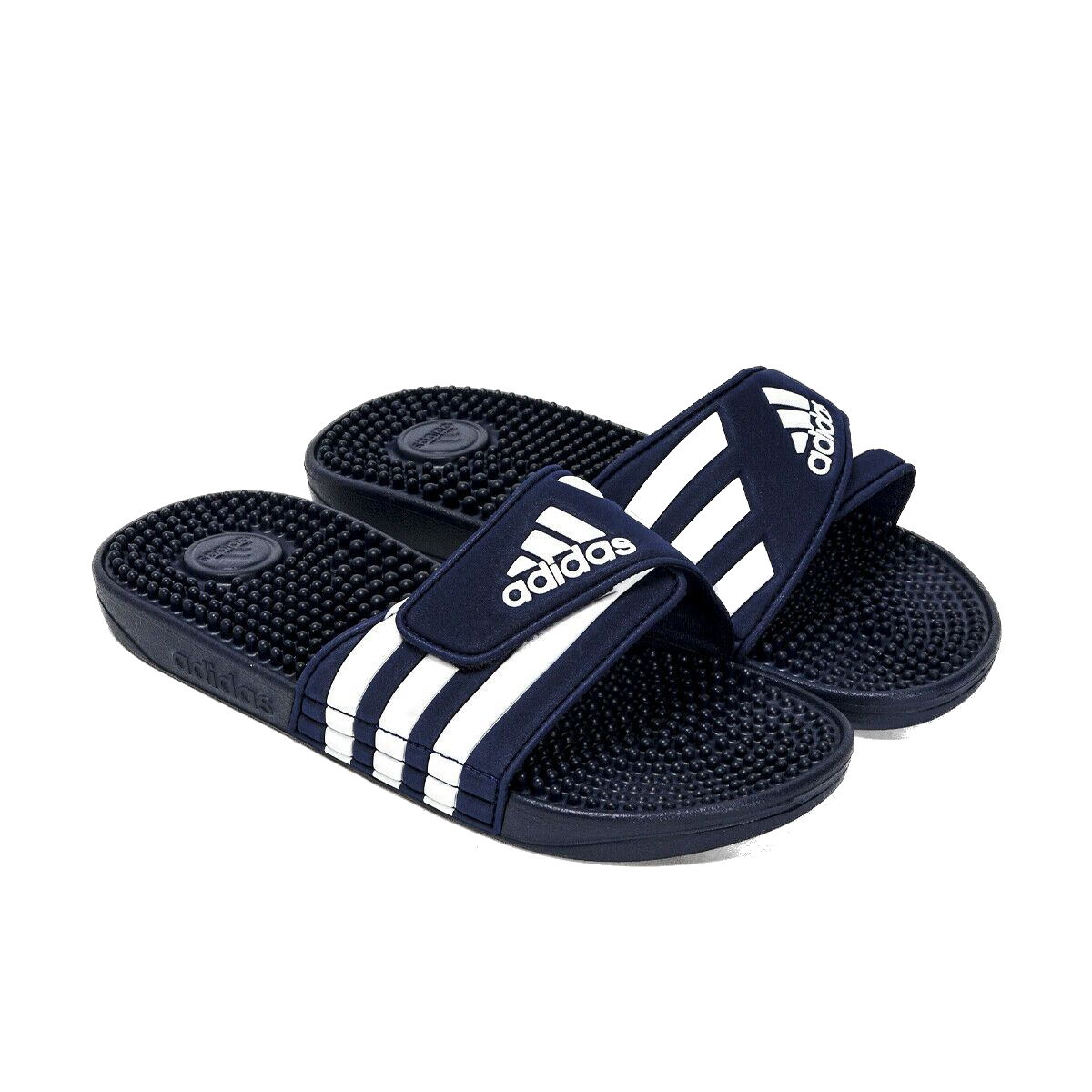 Adidas Men's Adissage Slides - Comfortable Sandals for Men, Dark Blue/Cloud White/Dark Blue | Perfect for Pool, Beach, Gym & Casual Wear