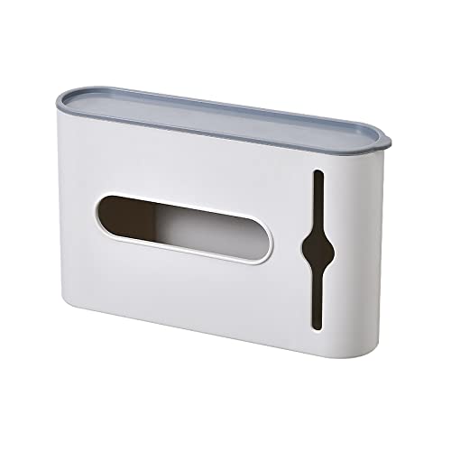 Wall Mounted Trash Bag Storage Box - Punch-Free Plastic Garbage Bag Dispenser & Waste Bag Holder for Bathroom, Kitchen, Laundry Room | Space-Saving Organizer for Under Sink, Pantry & Closet Storage