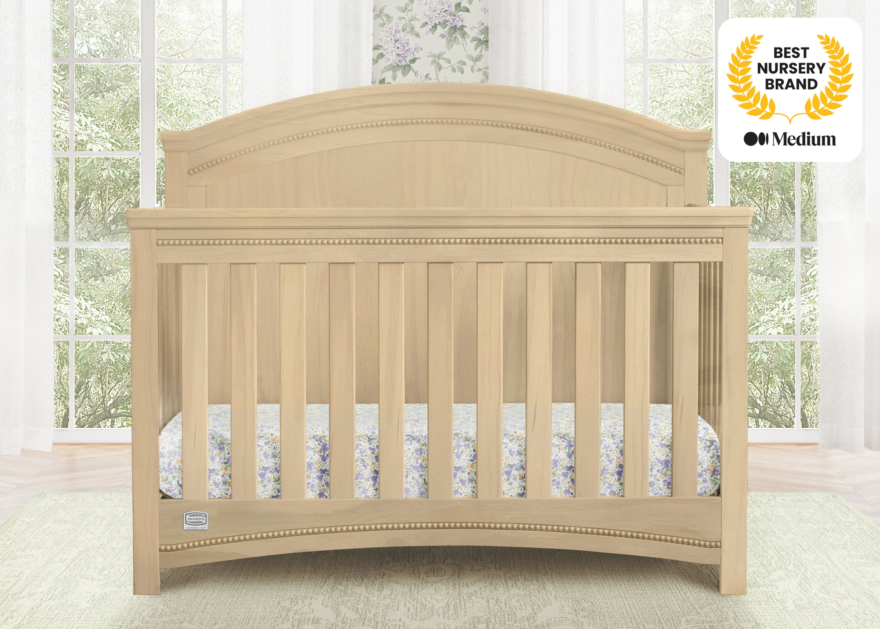 Emma Crib 'N' More - Convertible Baby Crib with 3-in-1 Design for Nursery, Toddler Bed & Daybed | Perfect for Newborns to Toddlers | Safe & Stylish Nursery Furniture for Modern Homes