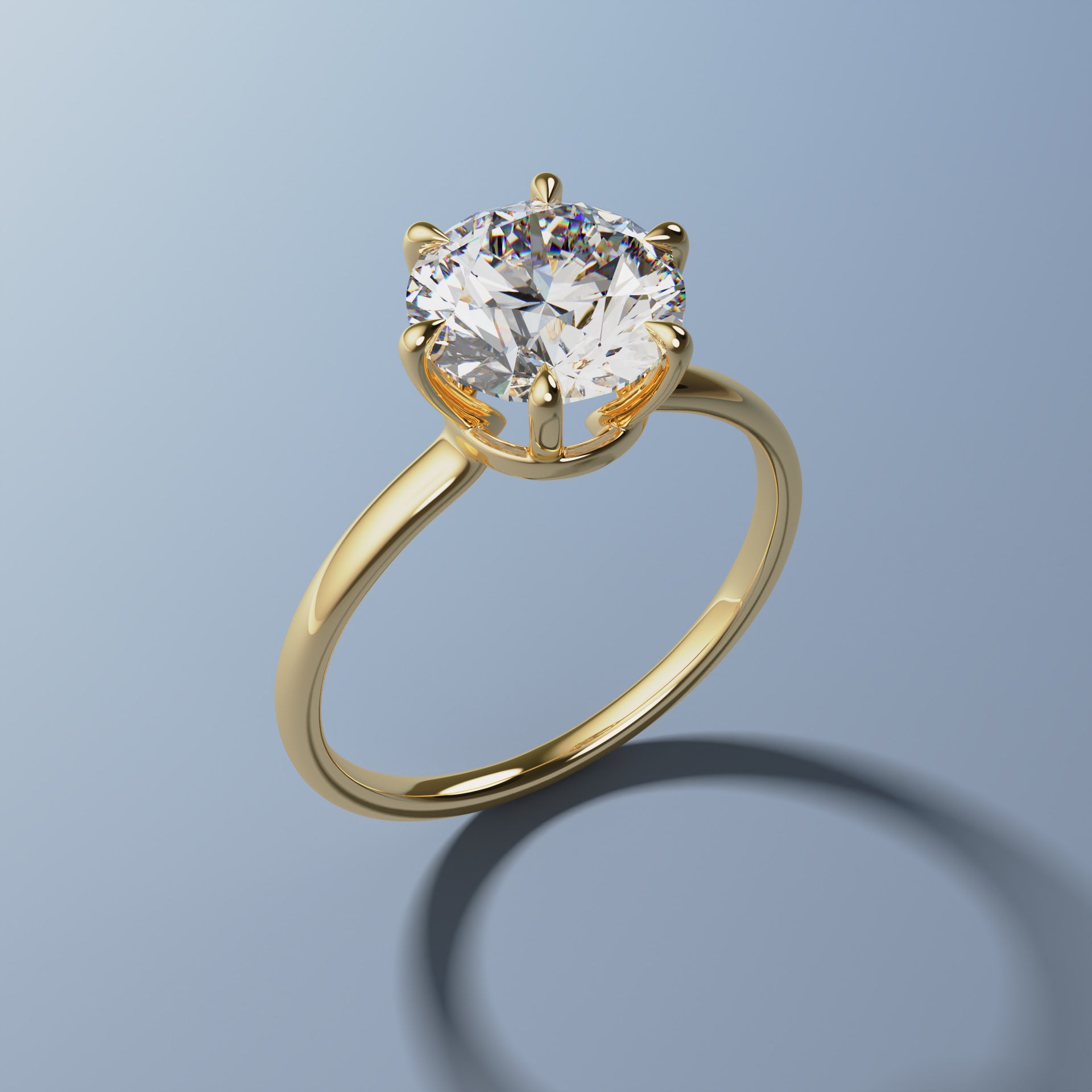 1.2ct Solitaire Round Diamond Engagement Ring - PINNACLE | Elegant Wedding Band for Proposals & Anniversaries | Perfect for Romantic Occasions & Special Celebrations