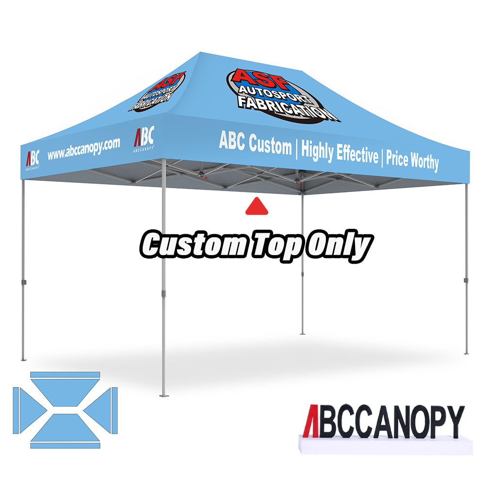 ABCCANOPY Replacement Top Cover for 8x8/10x10/10x15/10x20 Pop Up Canopy - Waterproof & UV Protection Canopy Tent Cover - Perfect for Outdoor Events, Parties, Camping, and Beach Use
