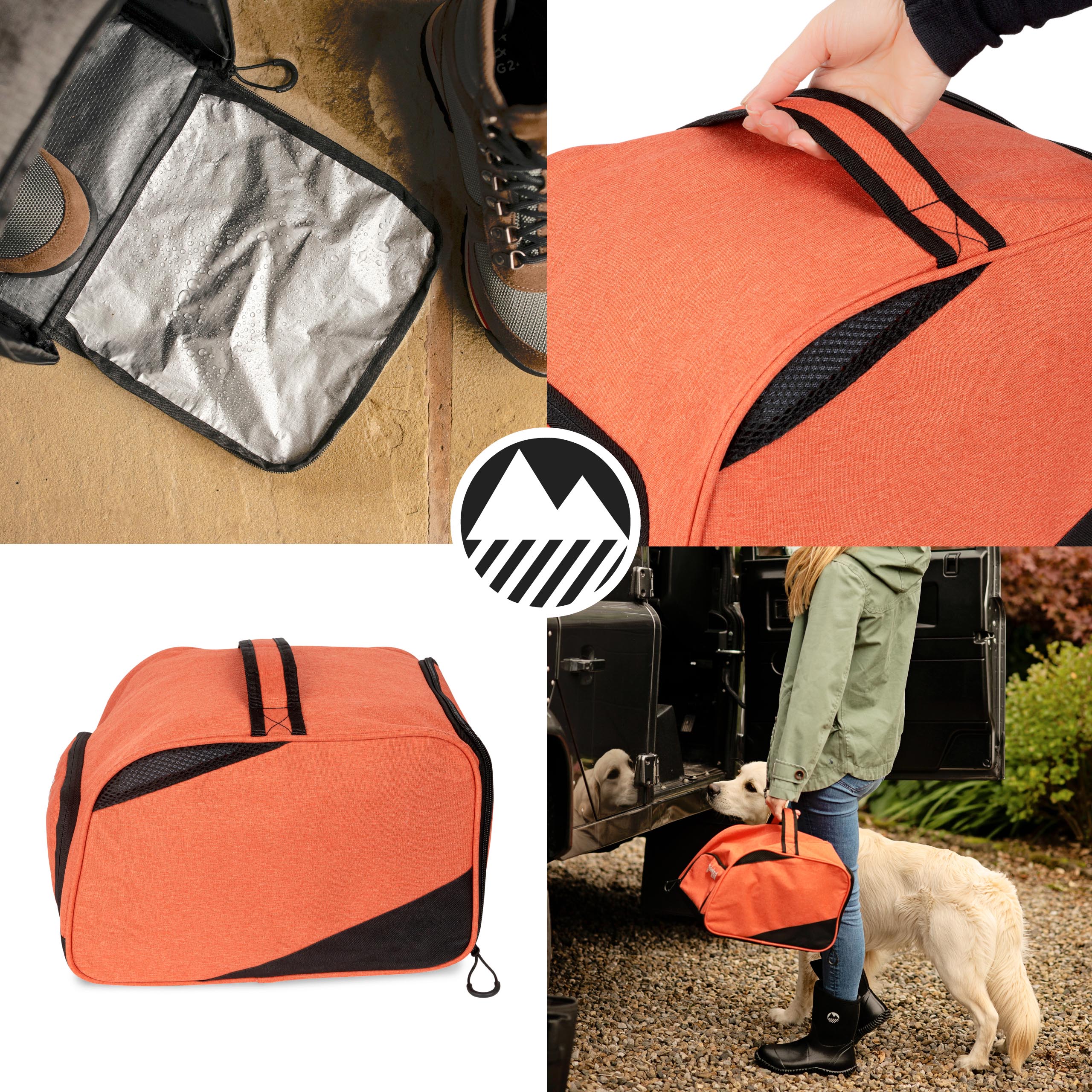Breathable Walking Boot Bag for Men & Women - Waterproof Shoe Storage for Hiking, Travel & Sports - Durable & Lightweight Shoe Protector