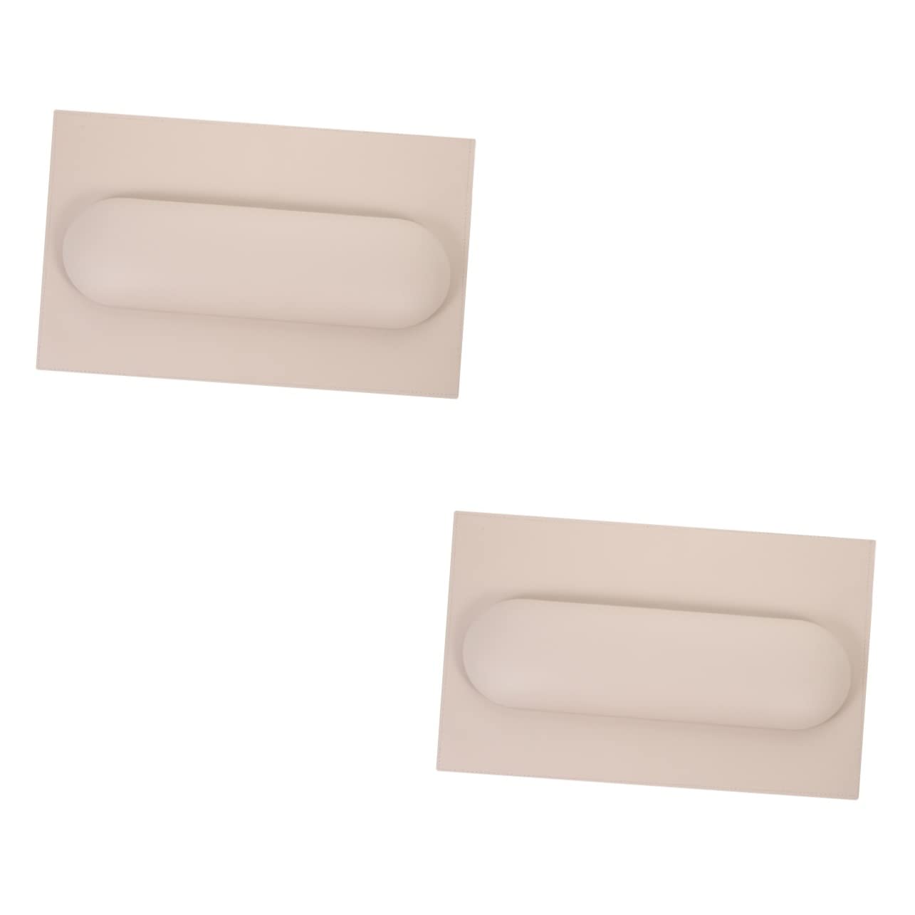 Minkissy 2 Pack Manicure Hand Pillow Set - Nail Tech Accessories with PU Leather & Sponge Cushion for Comfortable Nail Art, Pedicure & Salon Services - Perfect for Home, Spa & Professional Nail Technicians