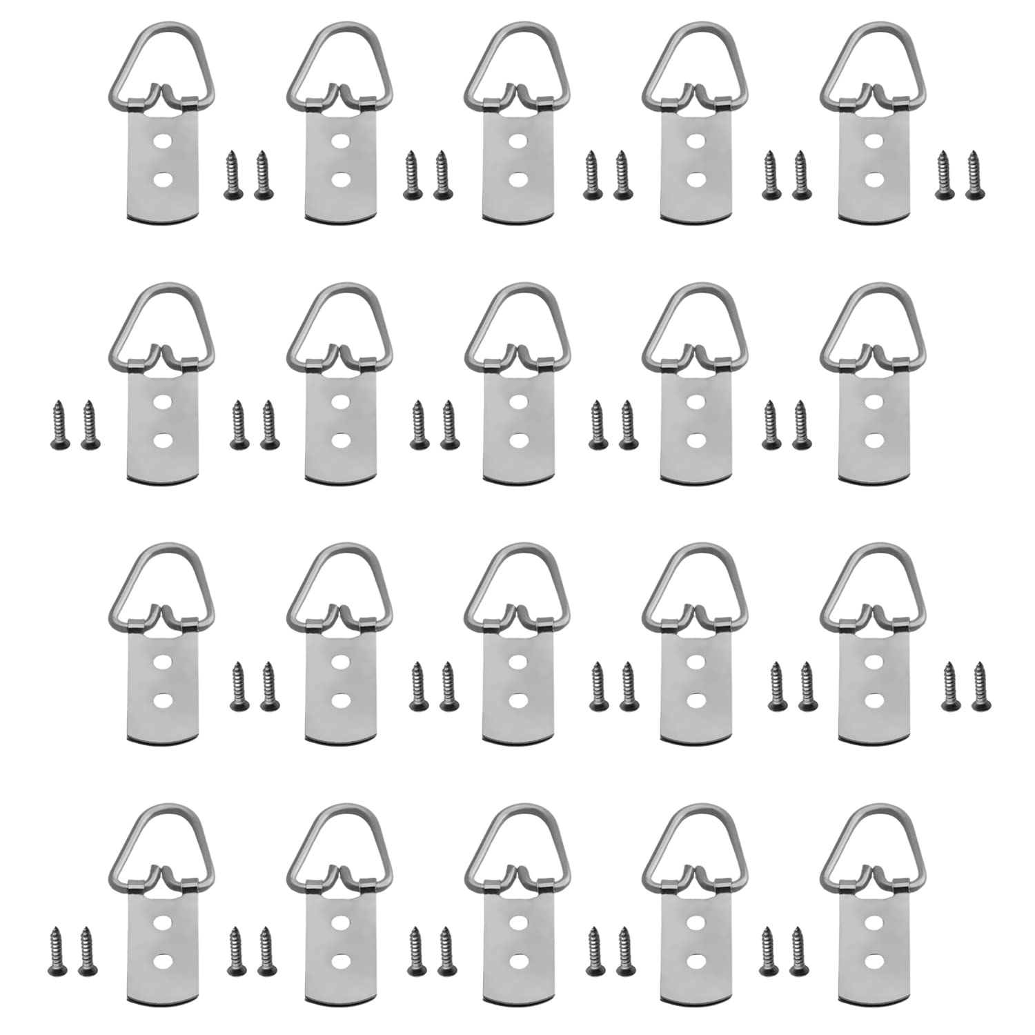 20PCS Silver Ring Frame Buckles 1.65