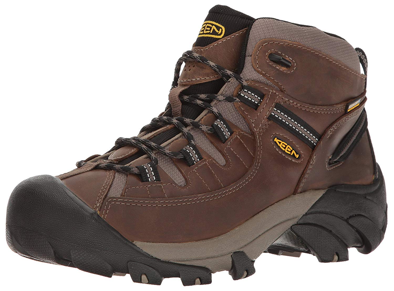 KEEN Men's Targhee 2 Mid Height Waterproof Hiking Boots - Lightweight Outdoor Trekking Shoes for Mountain Trails & Camping Adventures