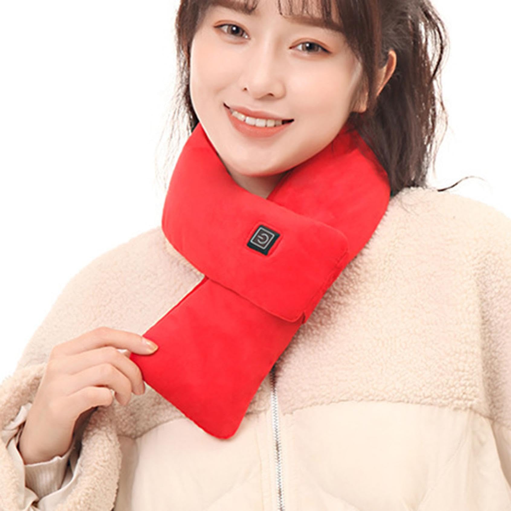 USB Rechargeable Smart Heated Scarf for Men & Women - Electric Warming Scarf for Winter, Cold Weather Protection - Perfect for Outdoor Activities, Camping, Hiking, Skiing & Daily Commute