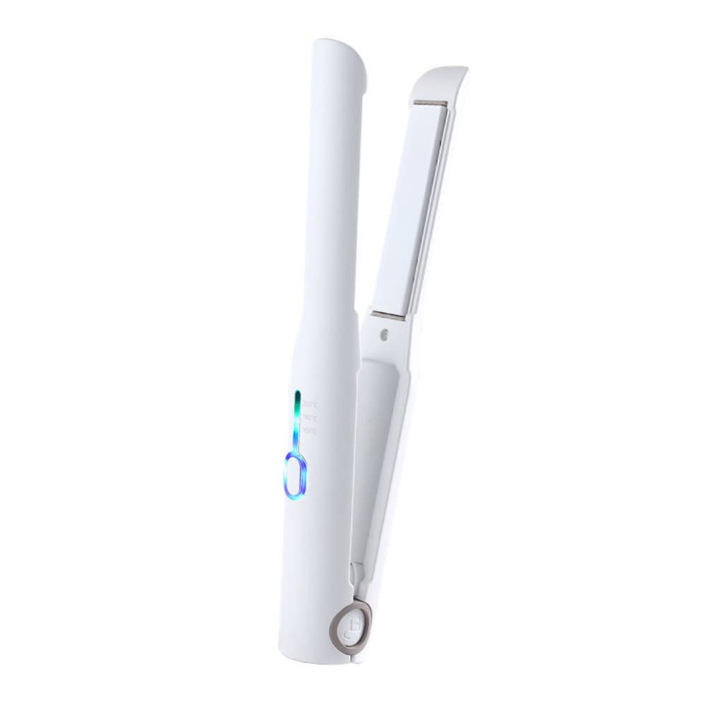 FOMIYES Wireless Hair Straightener & Curling Iron for Women - Dual Voltage Hair Crimper for Curls, Waves & Straight Styles - Perfect for Travel, Home & Salon Use