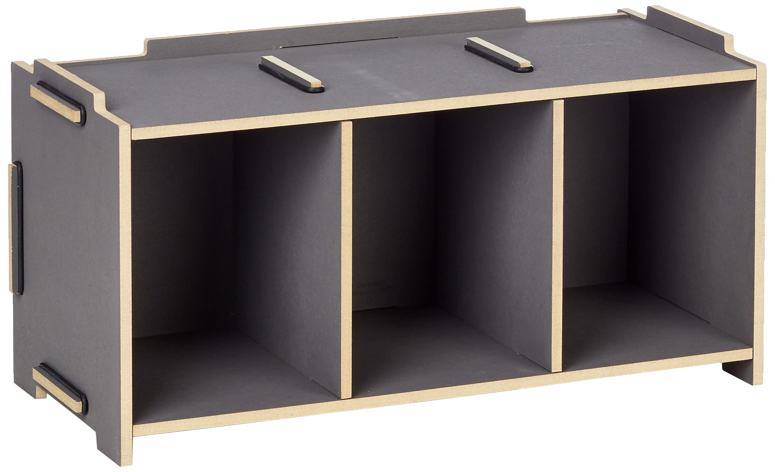 Wooden CD Holder - Medium Size, Grey - Organize Your Music Collection for Home, Office, or Car Use