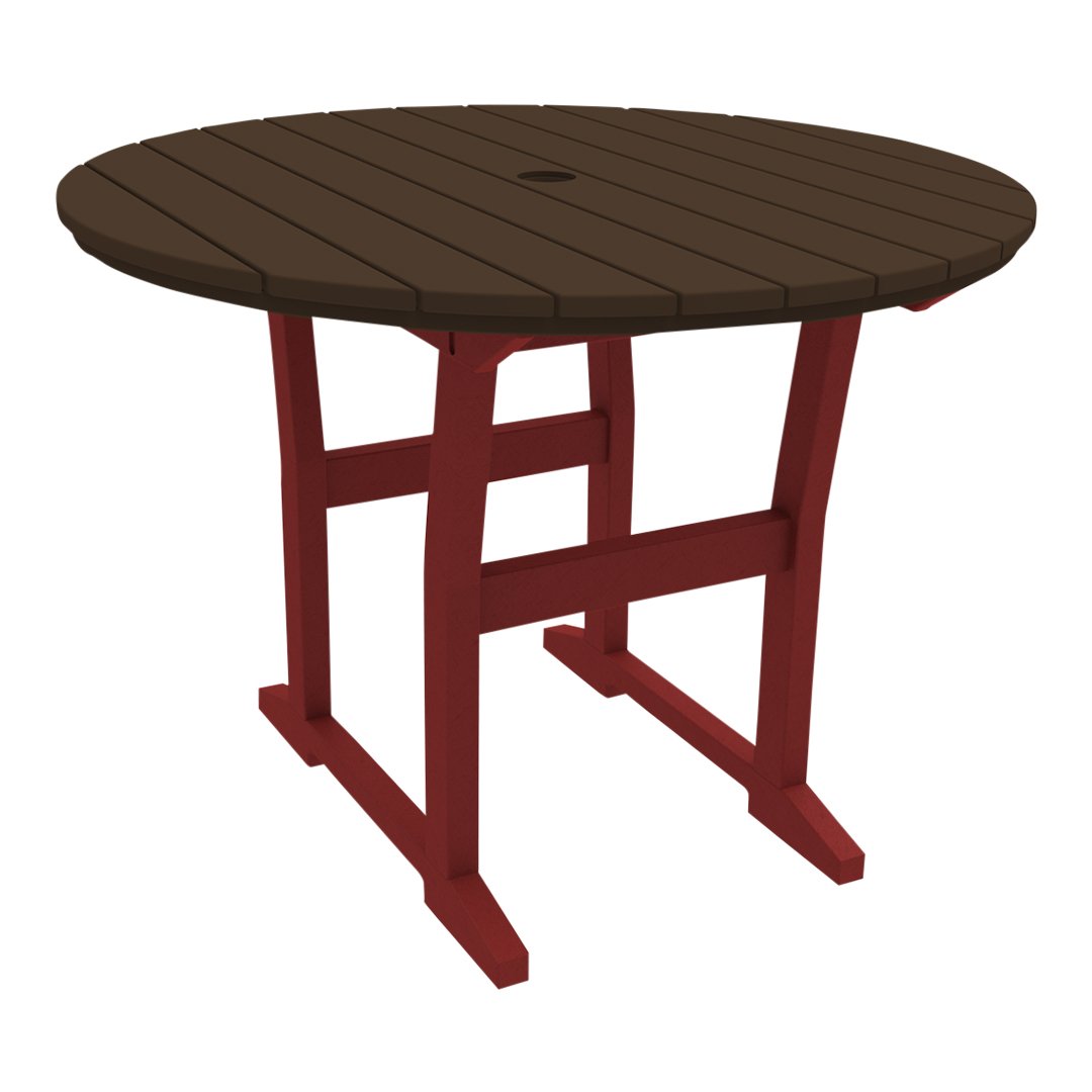 Coastline Cafe Round Dining Table - 36 Inch Modern Kitchen Table for Small Spaces, Breakfast Nook & Apartment - Perfect for Coffee Shops, Restaurants & Home Decor