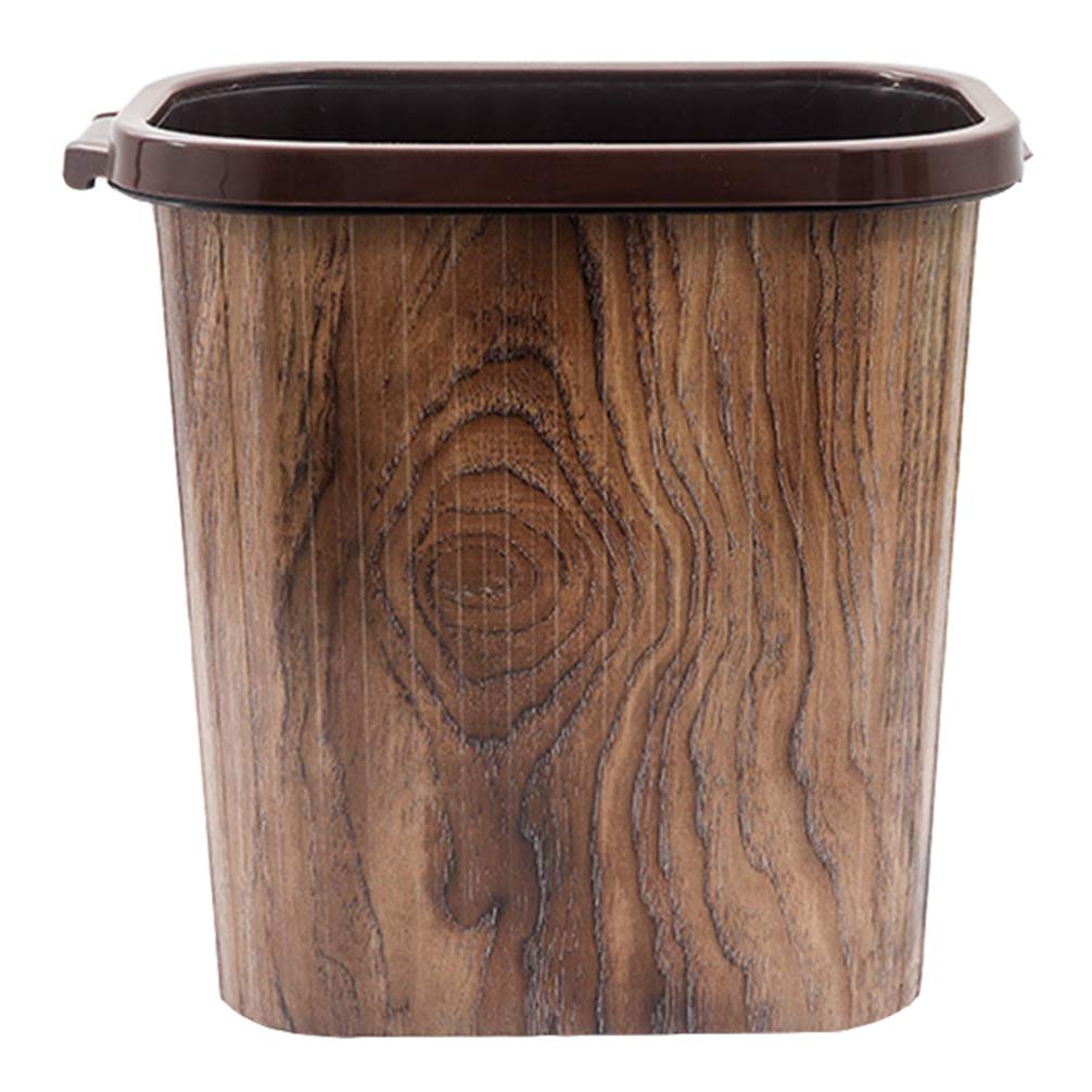Rustic Farmhouse Wastebasket Trash Can - Decorative Metal Bin for Bathroom, Kitchen, Office, Dorm & Laundry Room | Perfect for Farmhouse Decor & Small Space Organization