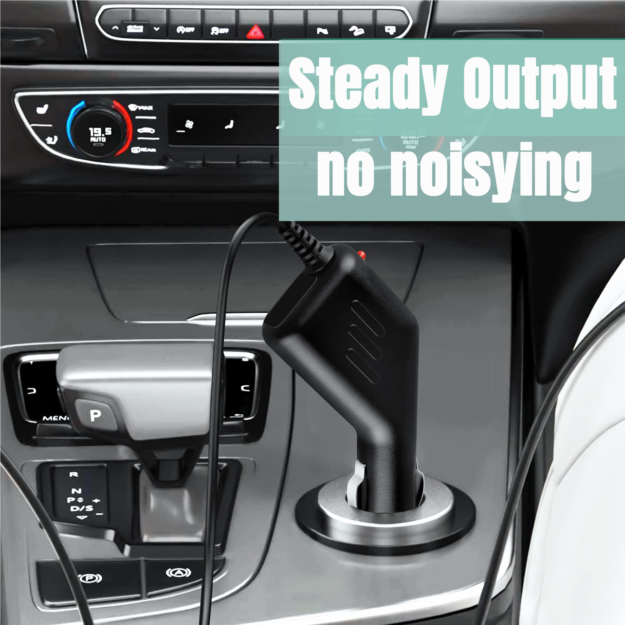 SLLEA Auto Car Charger for NAXA NPC-330 Portable CD/MP3 Player FM Radio - 12V DC Power Adapter with Cigarette Lighter Plug - Perfect for Road Trips & Commuting