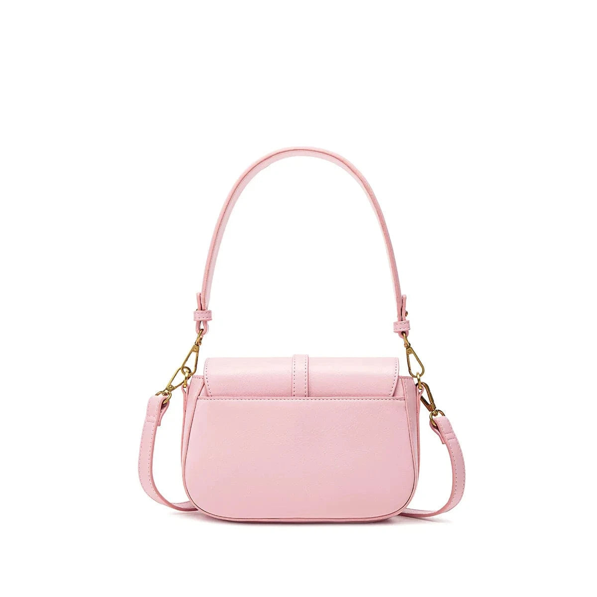 Athena Vegan Leather Saddle Bag for Women - Light Pink Crossbody Purse | Fashionable & Cruelty-Free Handbag for Daily Use, Work & Date Night