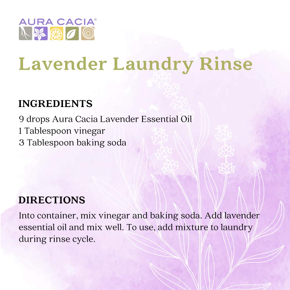 Aura Cacia Lavender Essential Oil for Relaxation & Stress Relief - 16 fl oz (473ml) - Pure Aromatherapy Oil for Diffusers, Massage, Bath & Home Spa