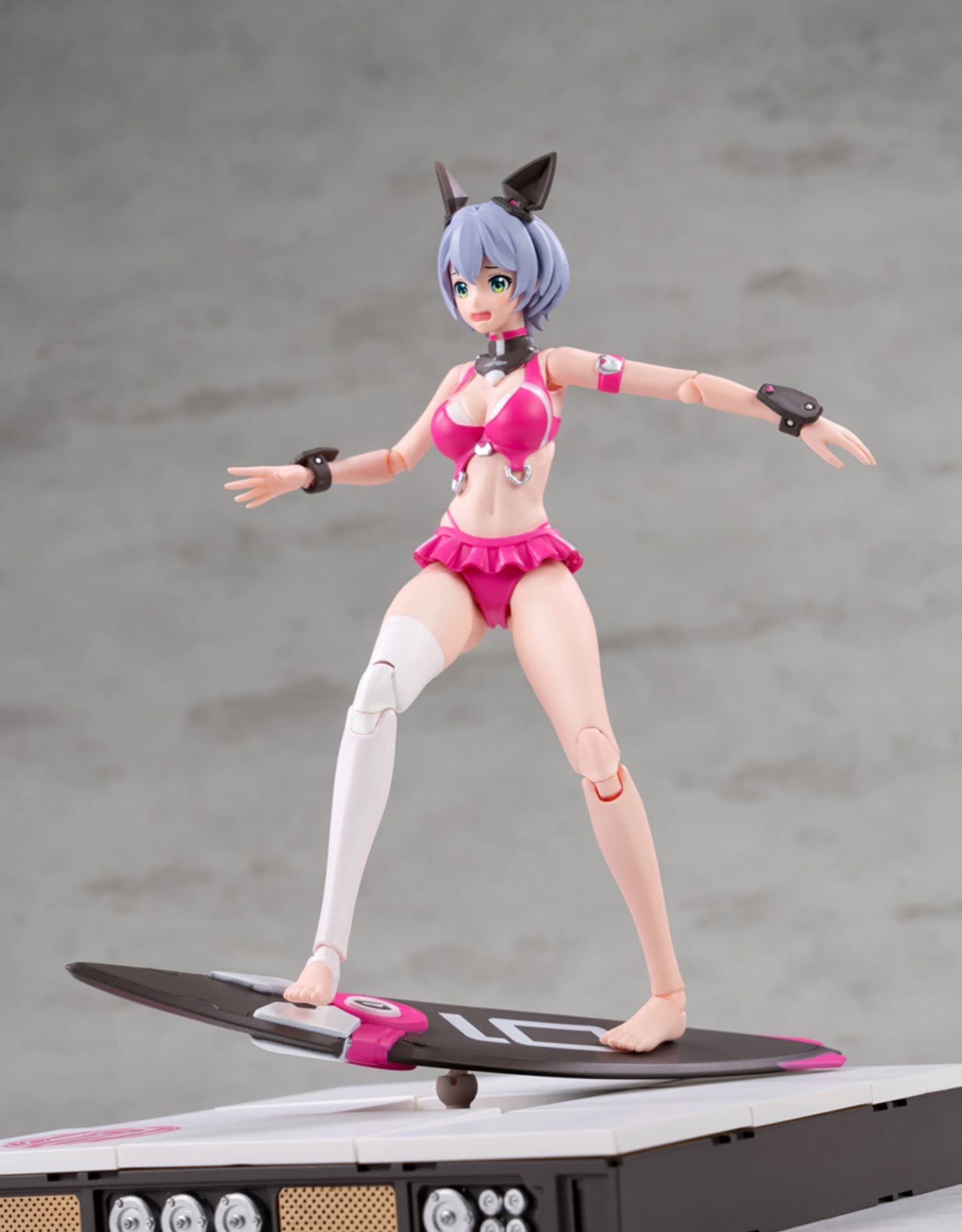 1/12 Scale Black Crystal Candy Project Beach Battle YUNA Mecha Girl Action Figure - Anime Collectible for Display & Photography