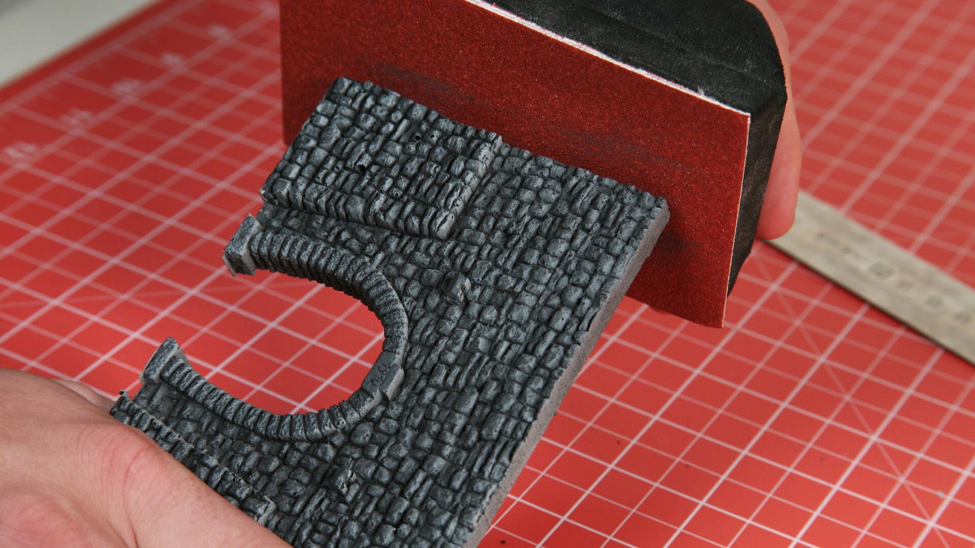 Noch 34852 Double Gray N Scale Model Train Tunnel Portal Kit - 12.3 x 8.5 cm for Model Railroad Scenery & Layouts