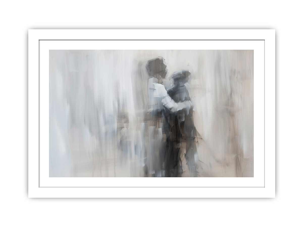 Abstract Couple Memories Wall Art - Romantic Home Decor for Bedroom & Living Room - Perfect Anniversary Gift for Couples