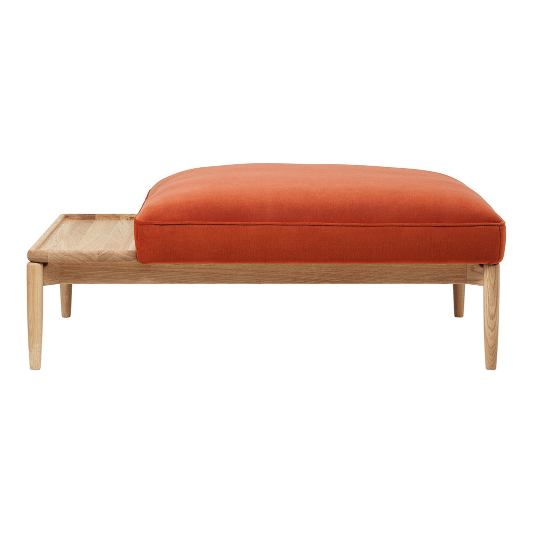 E350 Embrace Footstool with Table Section - Modern Ottoman with Storage for Living Room, Bedroom, or Office - Perfect for Relaxing, Reading, and Extra Seating