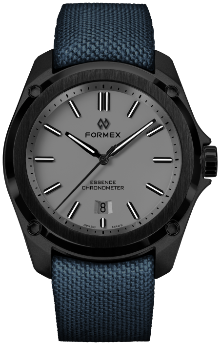 Formex Essence Leggera FortyThree Cool Grey Watch - Swiss Made Automatic Chronograph for Men - Luxury Sports & Casual Wear Timepiece for Business, Travel & Everyday Use