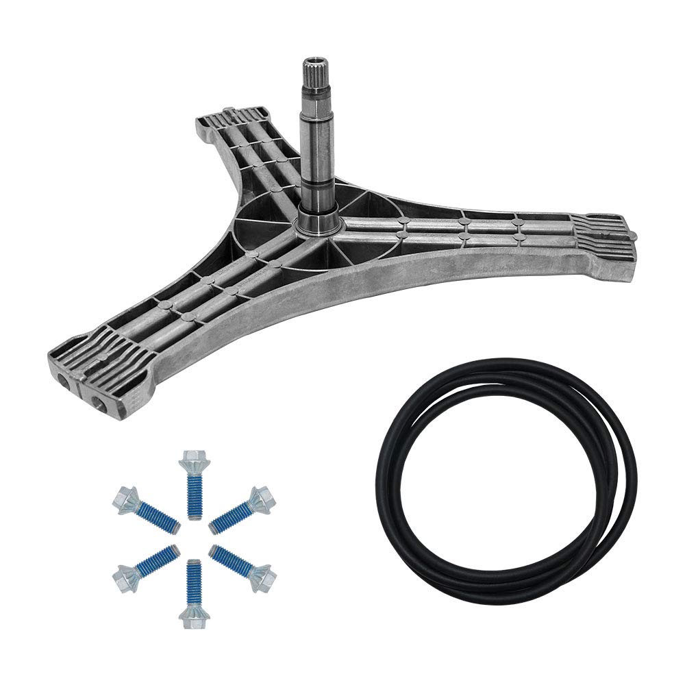AMI PARTS DC97-15491A Flange Shaft Assembly & (6pcs) DC60-40137A Washing Machine Hex Bolts & DC69-00804A Washer Tub Seal Gasket Kit - Compatible with Samsung/Whirlpool/Maytag Washing Machines - Replaces 2077008, AP4203183, PS4213806 - Perfect for DIY Washer Repairs and Maintenance
