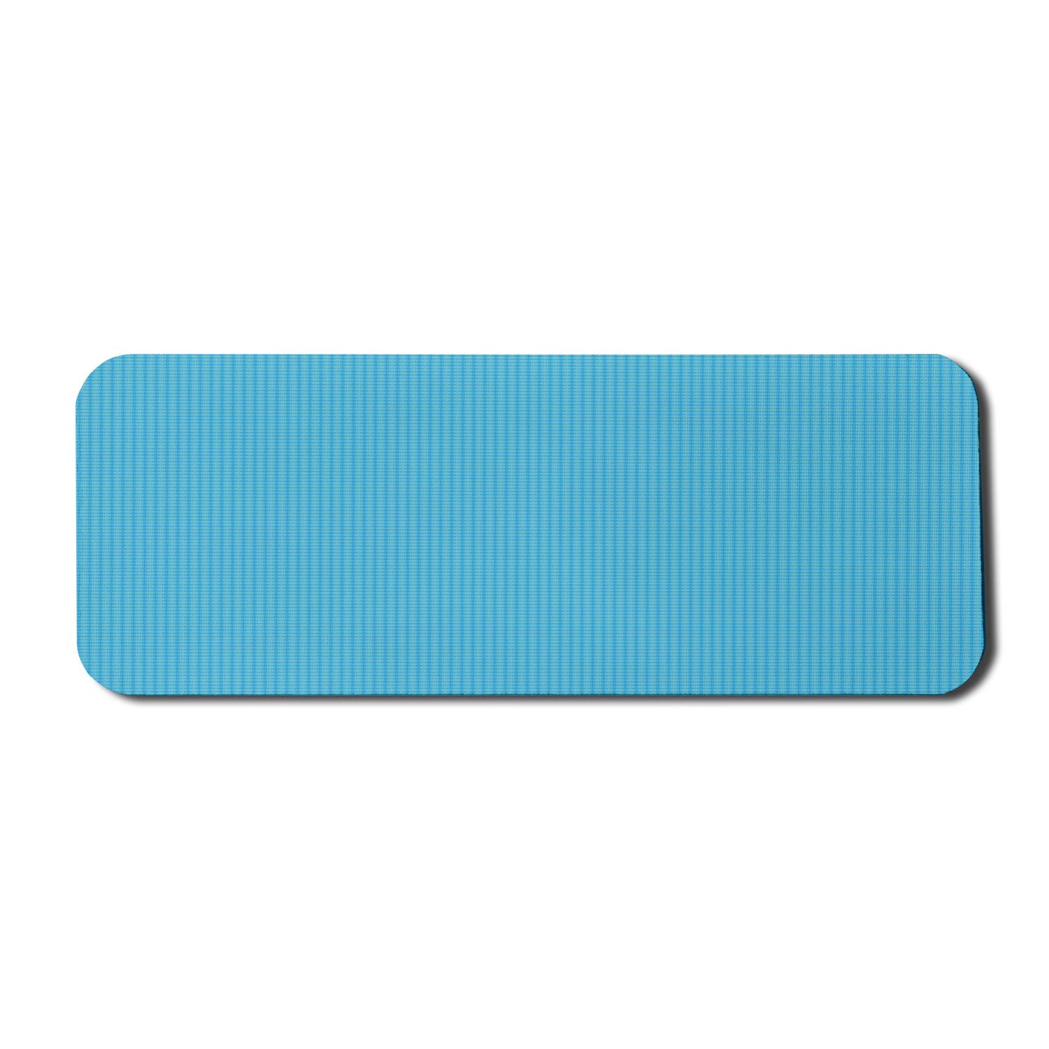 Ambesonne Abstract Computer Mouse Pad - Floral Design in Marine Aqua & Sky Blue | Non-Slip Rubber Base | 31