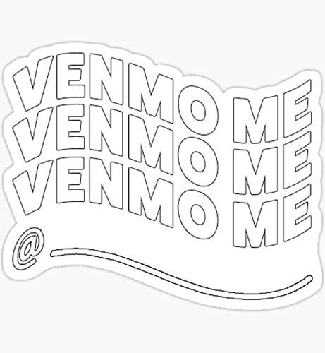 Venmo Me #3 Sticker - Waterproof Vinyl Decal for Cars, Trucks, Laptops, Windows & Walls - Funny Social Media Payment Reminder Sticker - Perfect for Bumpers, Laptops, Phones & Office Decor