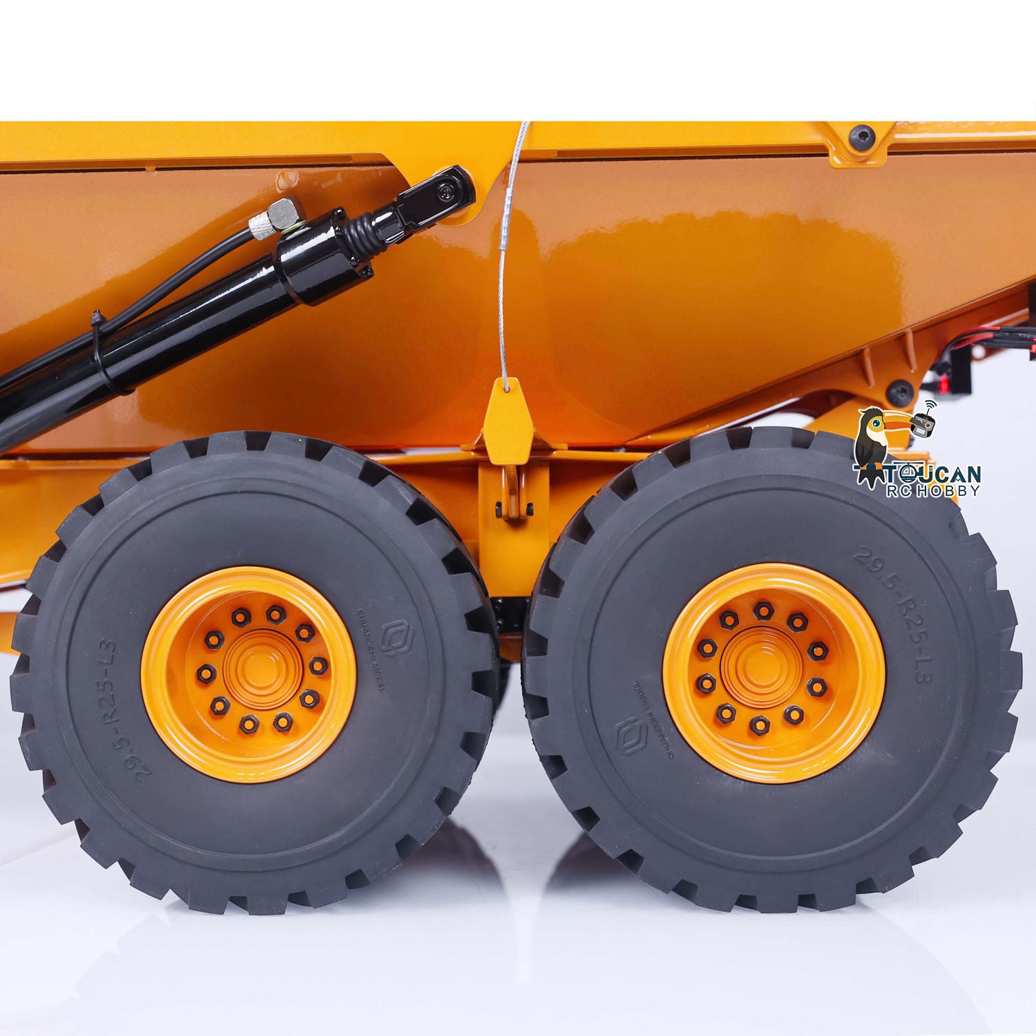 1/14 Scale 6x6 Hydraulic Lifting RC Articulated Dump Truck - Metal Remote Control Construction Vehicle Toy (RTR A40G) for Kids & Adults | Perfect for Construction Site Play, Collecting & Off-Road Adventure