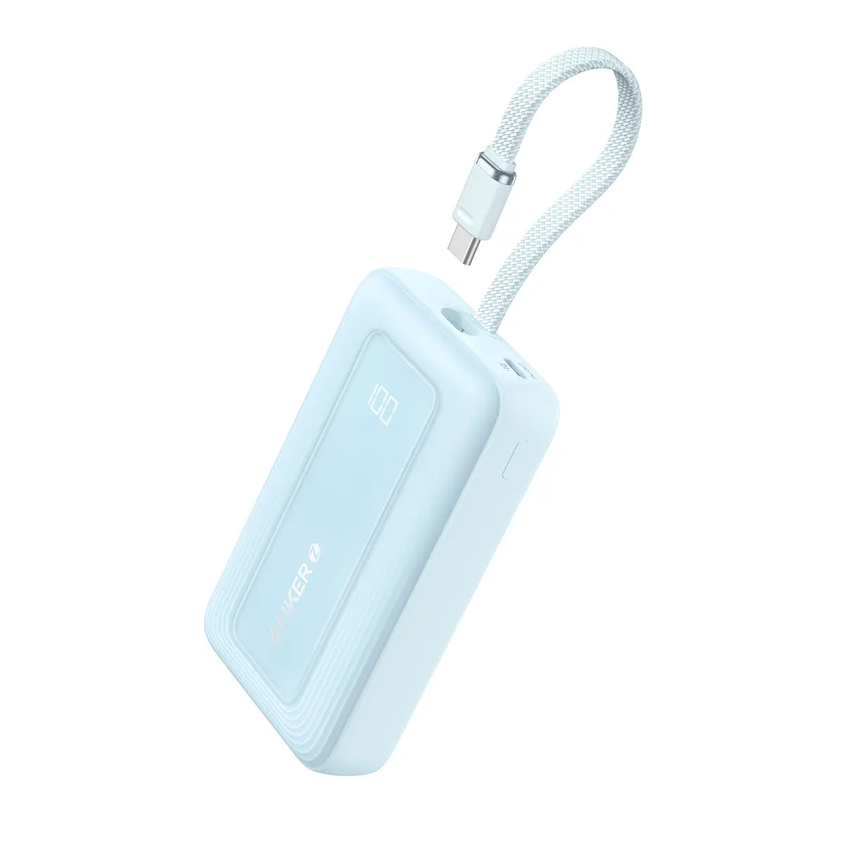 Anker Zolo 10000mAh 30W Portable Charger with Built-in USB-C Cable - Fast Charging Power Bank for iPhone, Samsung, iPad, AirPods - Perfect for Travel, Camping & Emergency Power Backup (Model A1688)