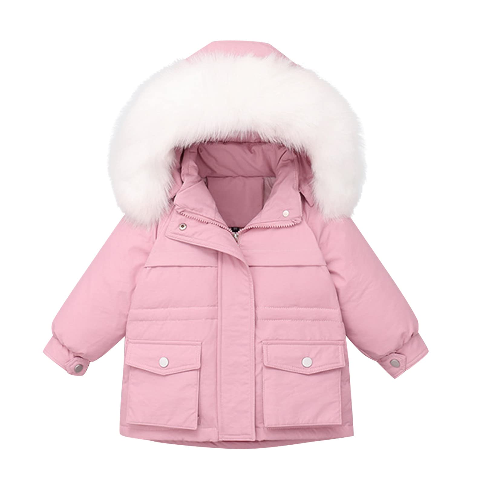 Baby Girls & Boys Winter Thick Warm Hooded Down Coat Snowsuit Set - Waterproof Insulated Puffer Jacket & Jumpsuit for Cold Weather - Perfect for Snow Play, Outdoor Activities & Winter Adventures