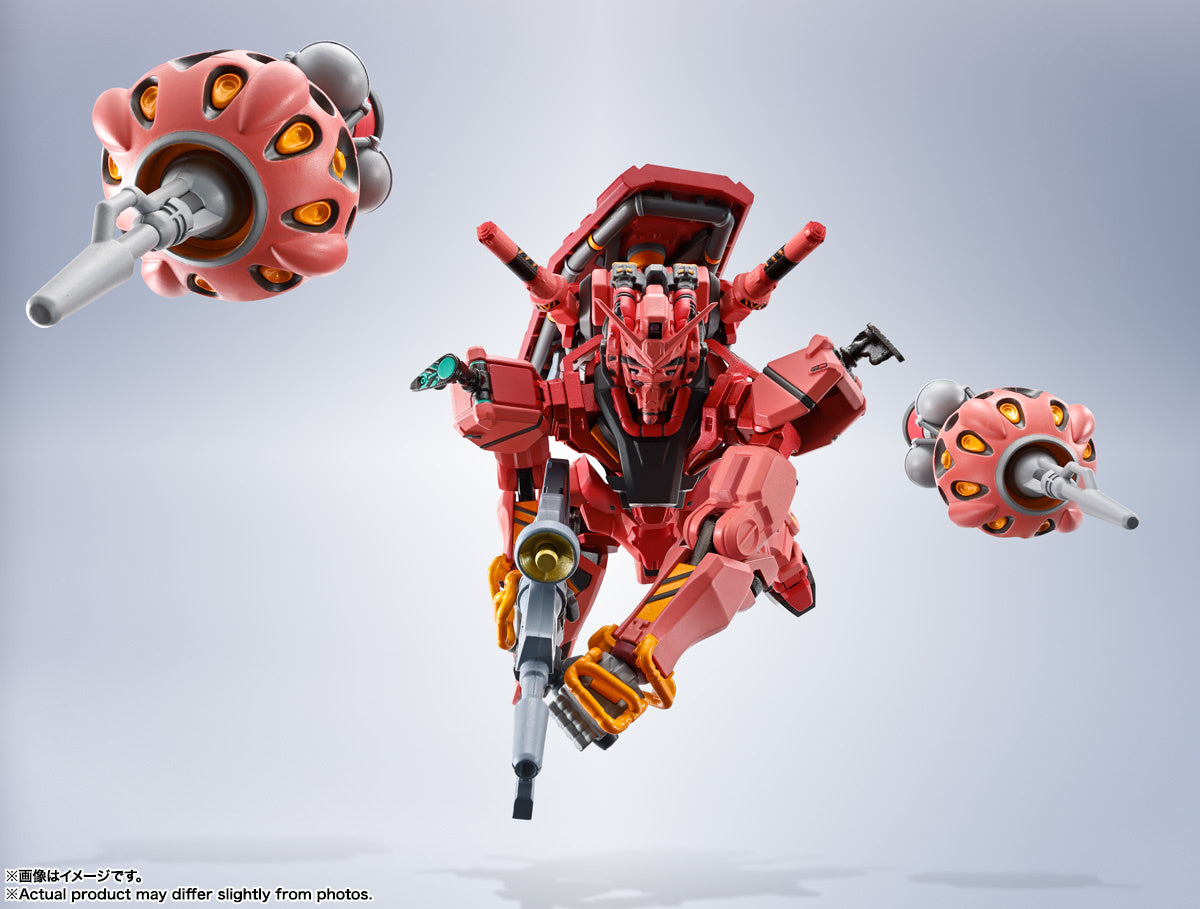 Bandai Metal Robot Spirits Gundam GQuuuuuuX gMS α Red Gundam Action Figure - Premium Collectible Model for Anime Fans & Display