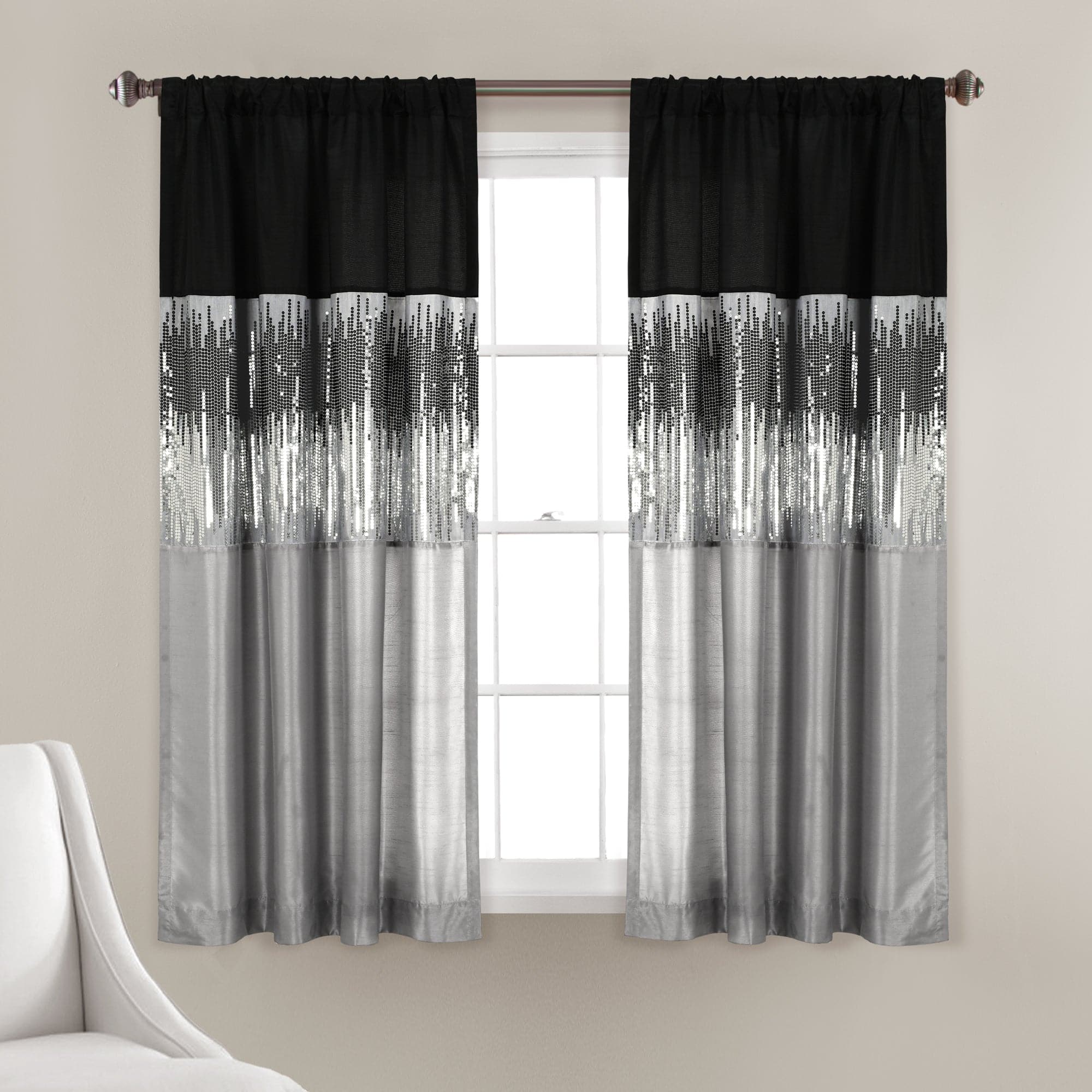 Starry Night Blackout Window Curtain Panel for Bedroom & Living Room - Galaxy Themed Room Darkening Drapes for Better Sleep & Home Decor