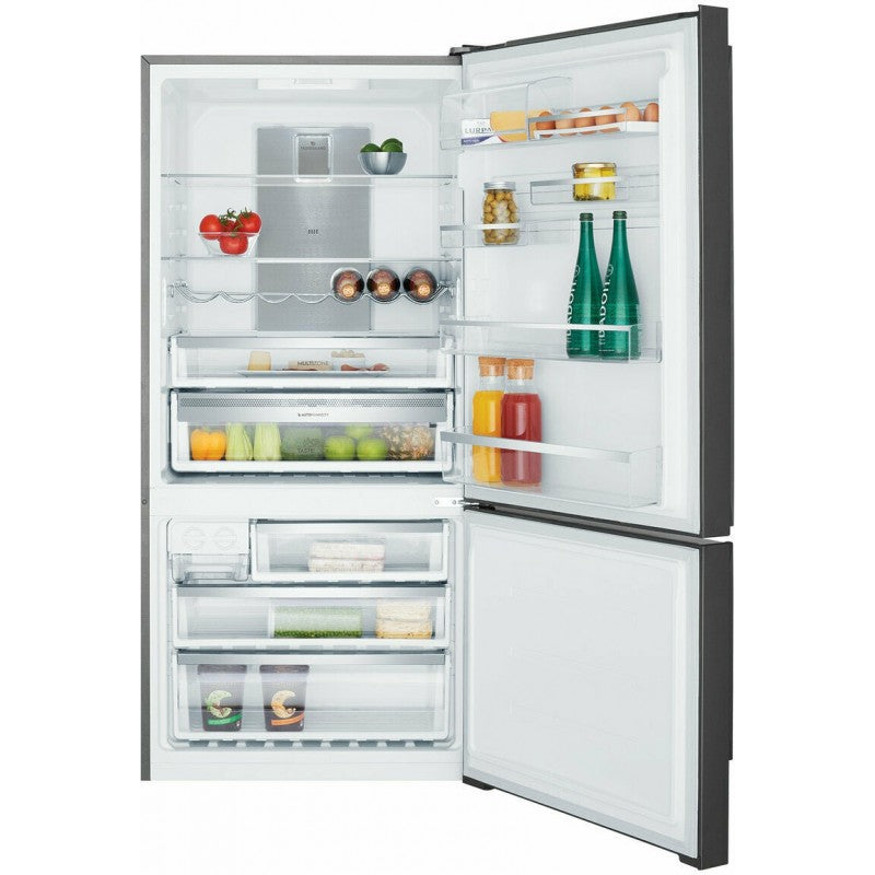 Electrolux 529L Bottom Mount Refrigerator EBE5307BC - Energy Efficient French Door Fridge with Ice Maker & Water Dispenser - Perfect for Large Families & Modern Kitchens